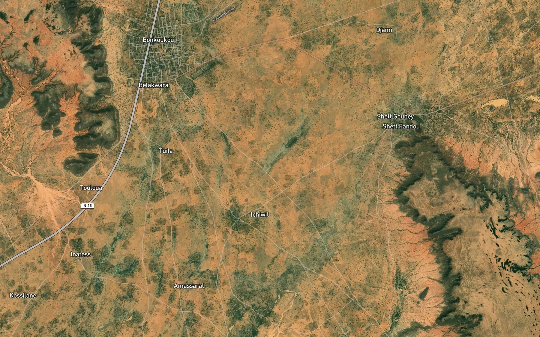Satellite map of the Bebetondi Mare