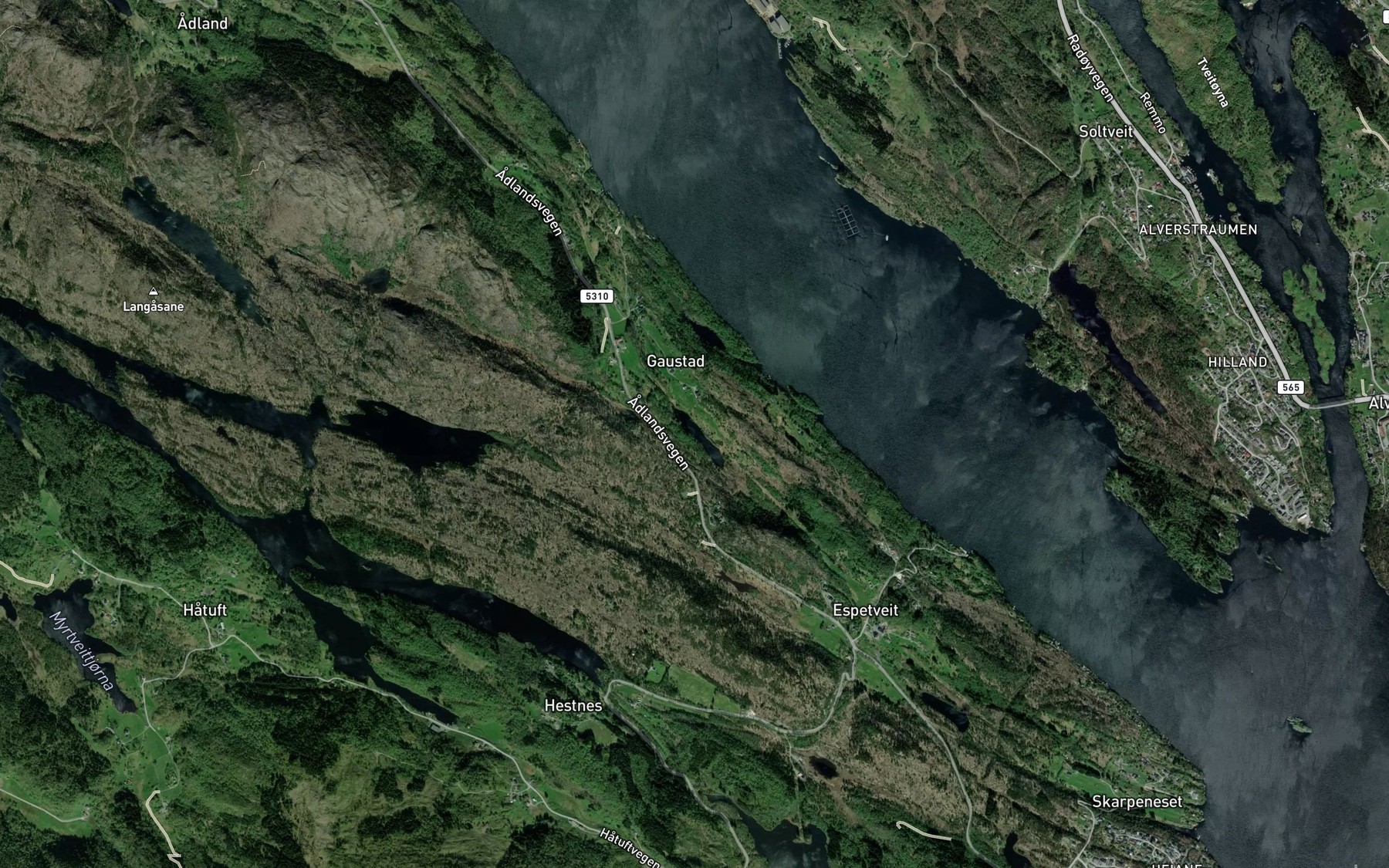 Satellite map of the Stemmevatnet