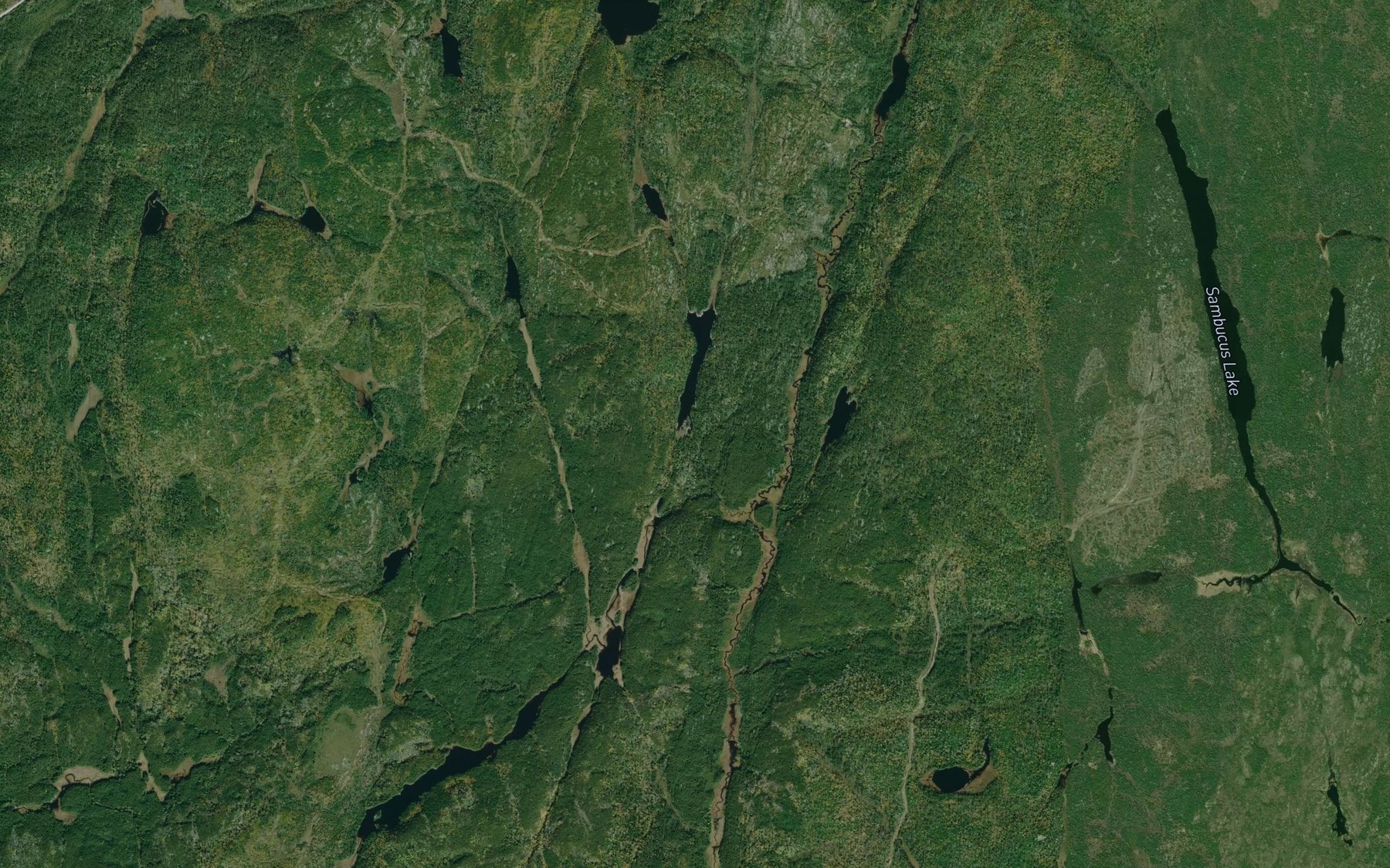Satellite map of the Kerria Creek