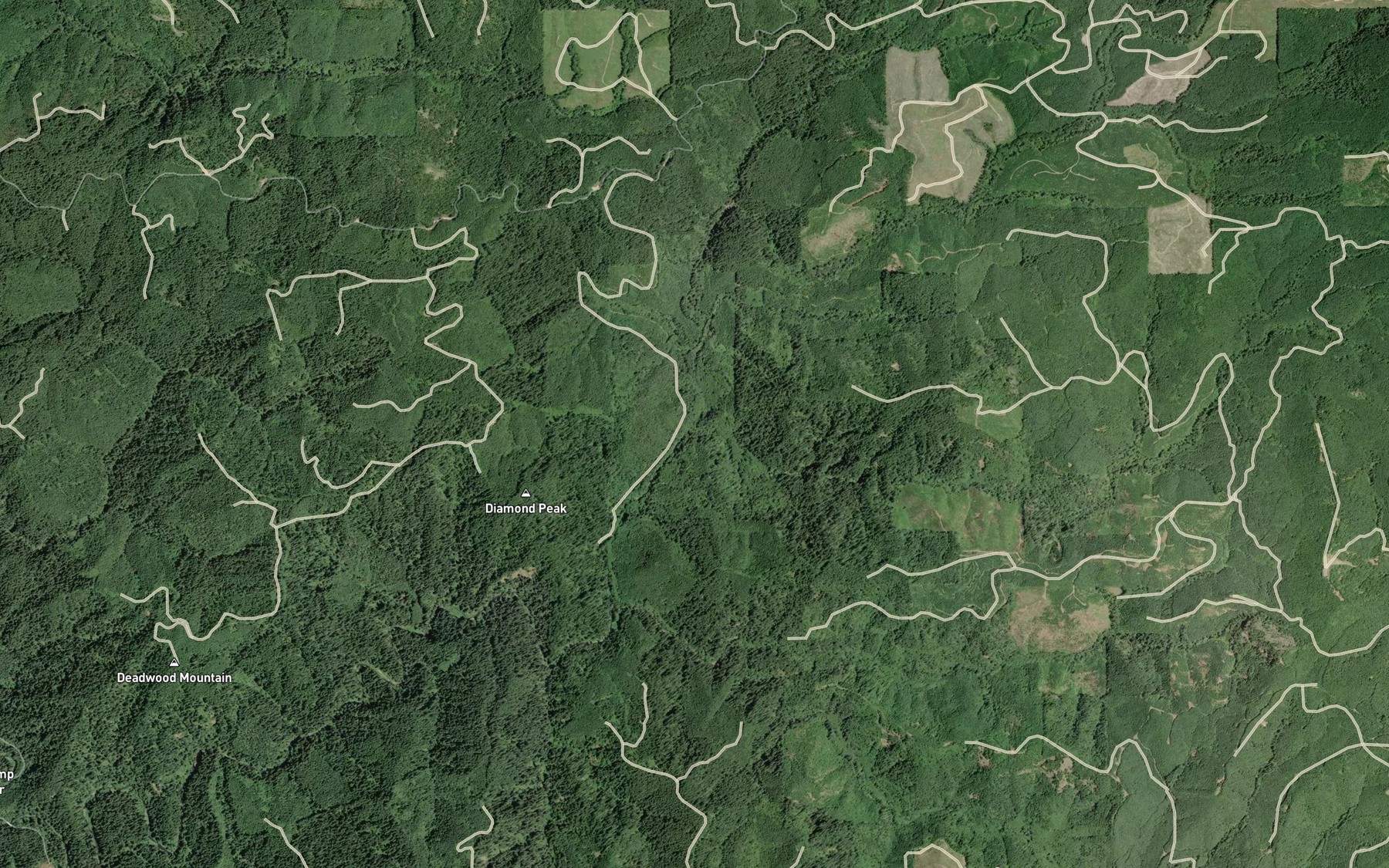 Satellite map of the Smith Creek