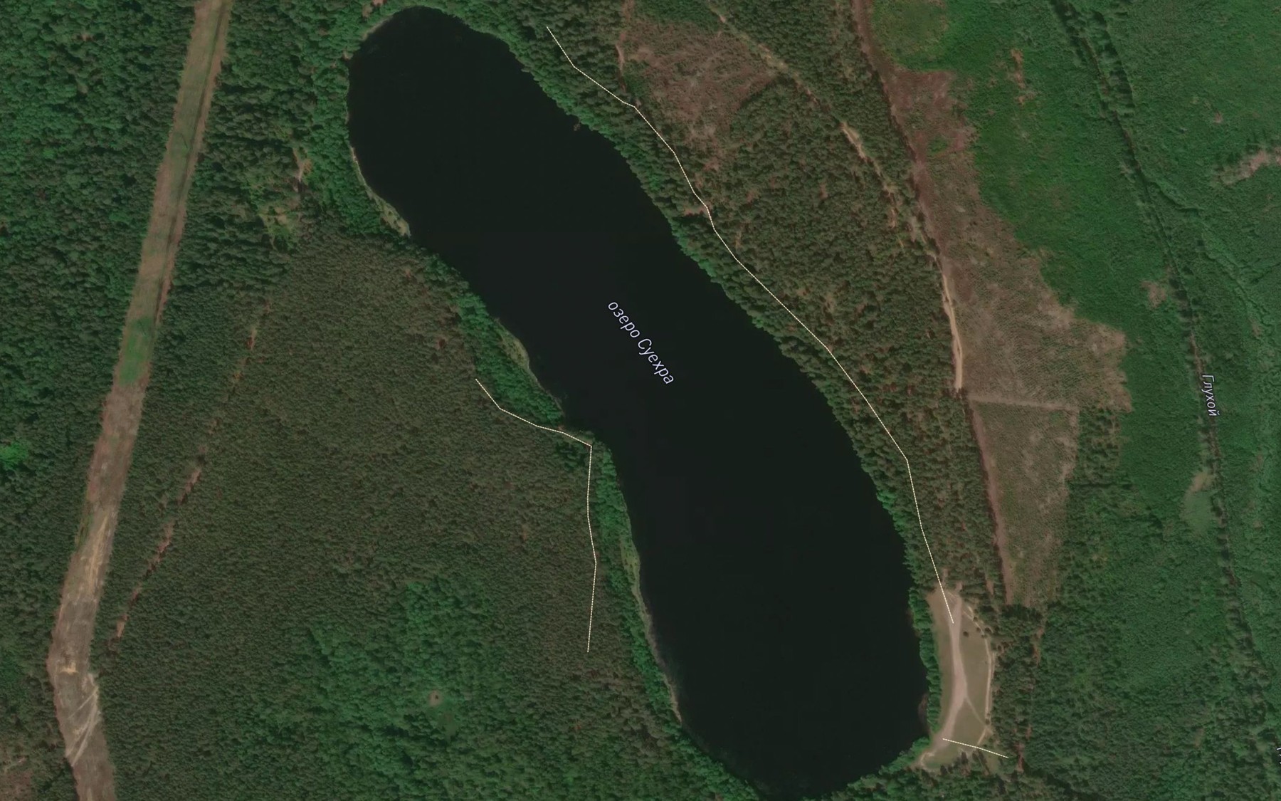 Satellite map of the Ozero Suyekhra