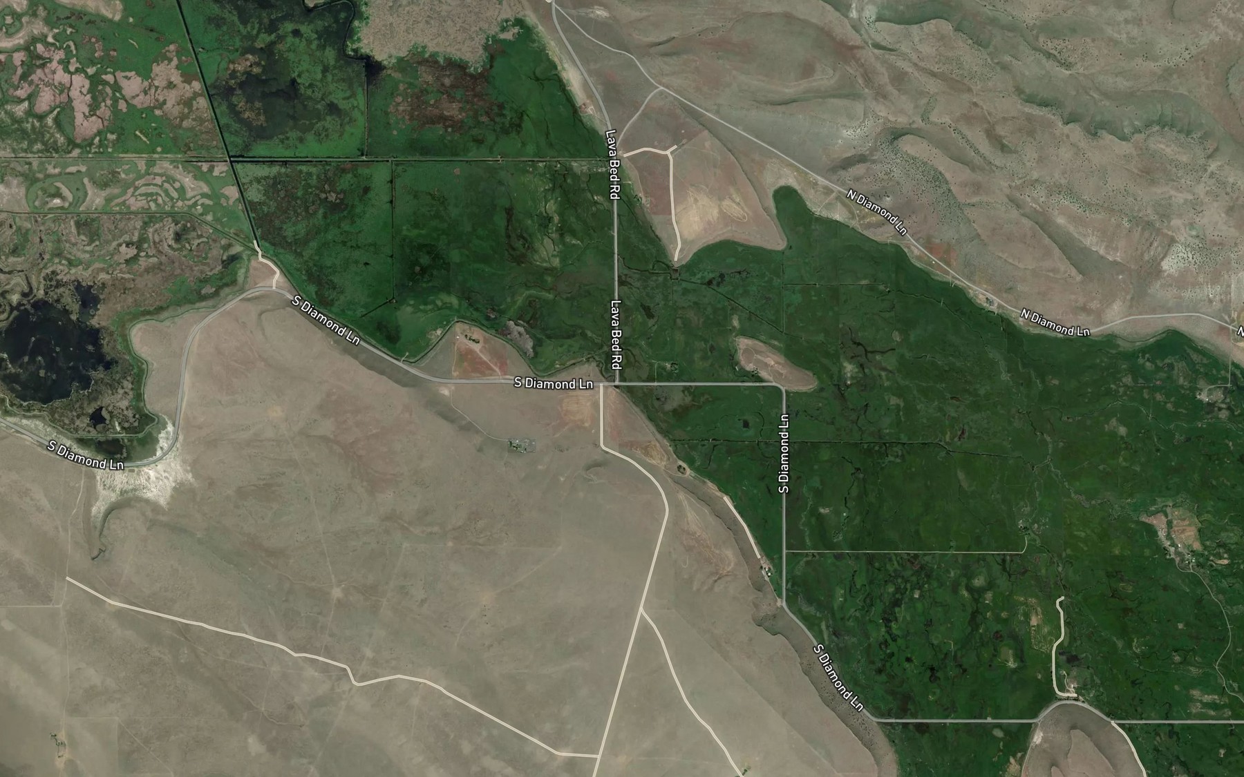Satellite map of the McCoy Creek