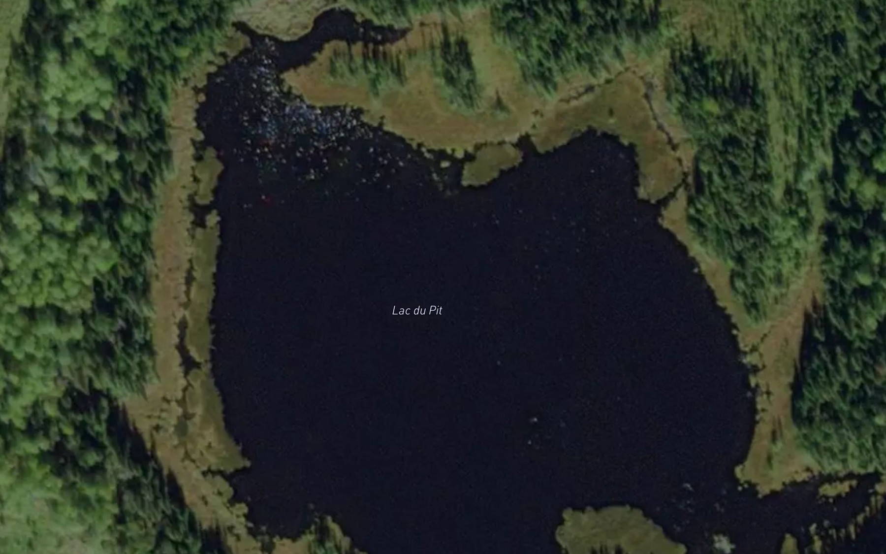 Satellite map of the Lac du Pit