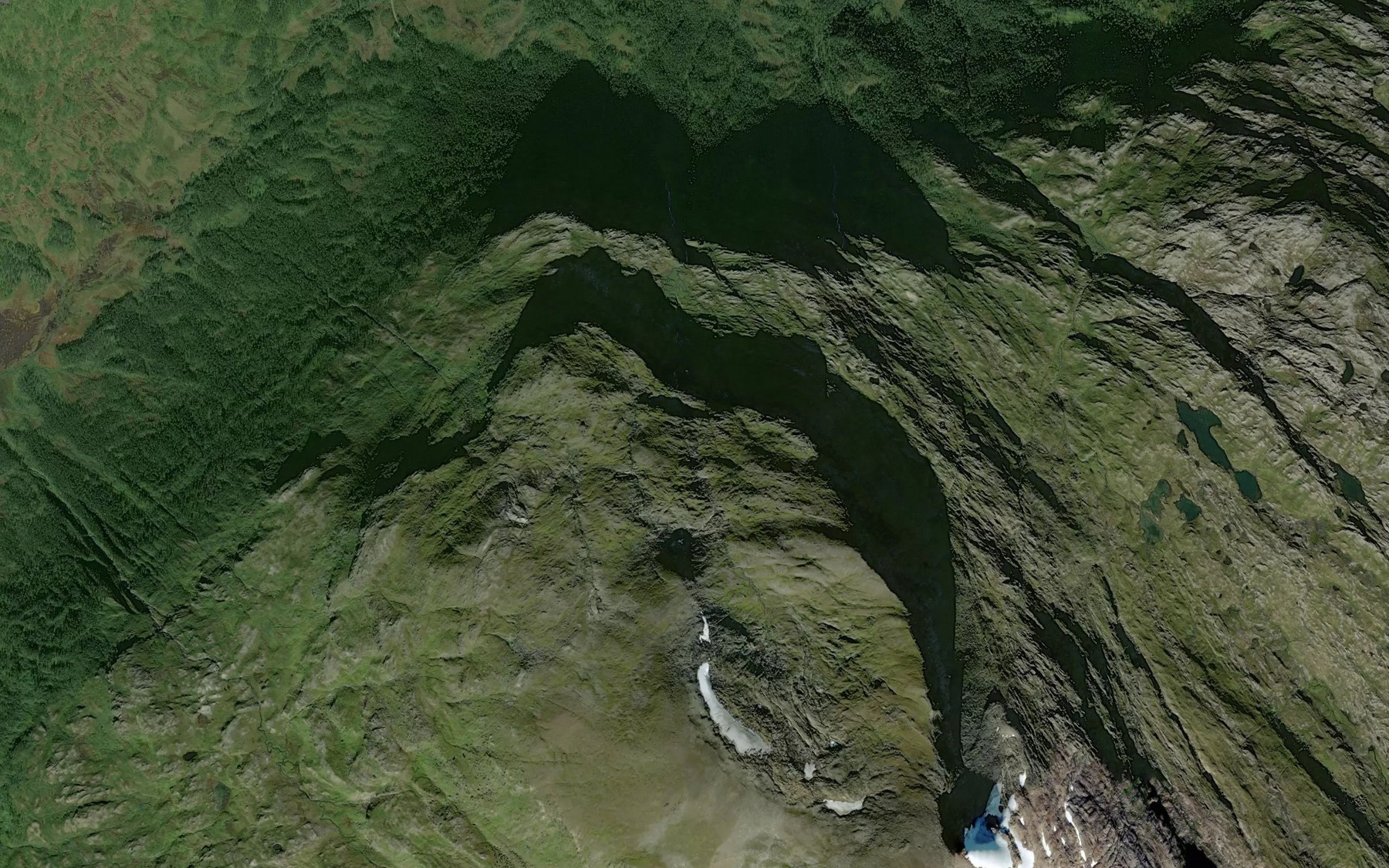 Satellite map of the Johanneselva