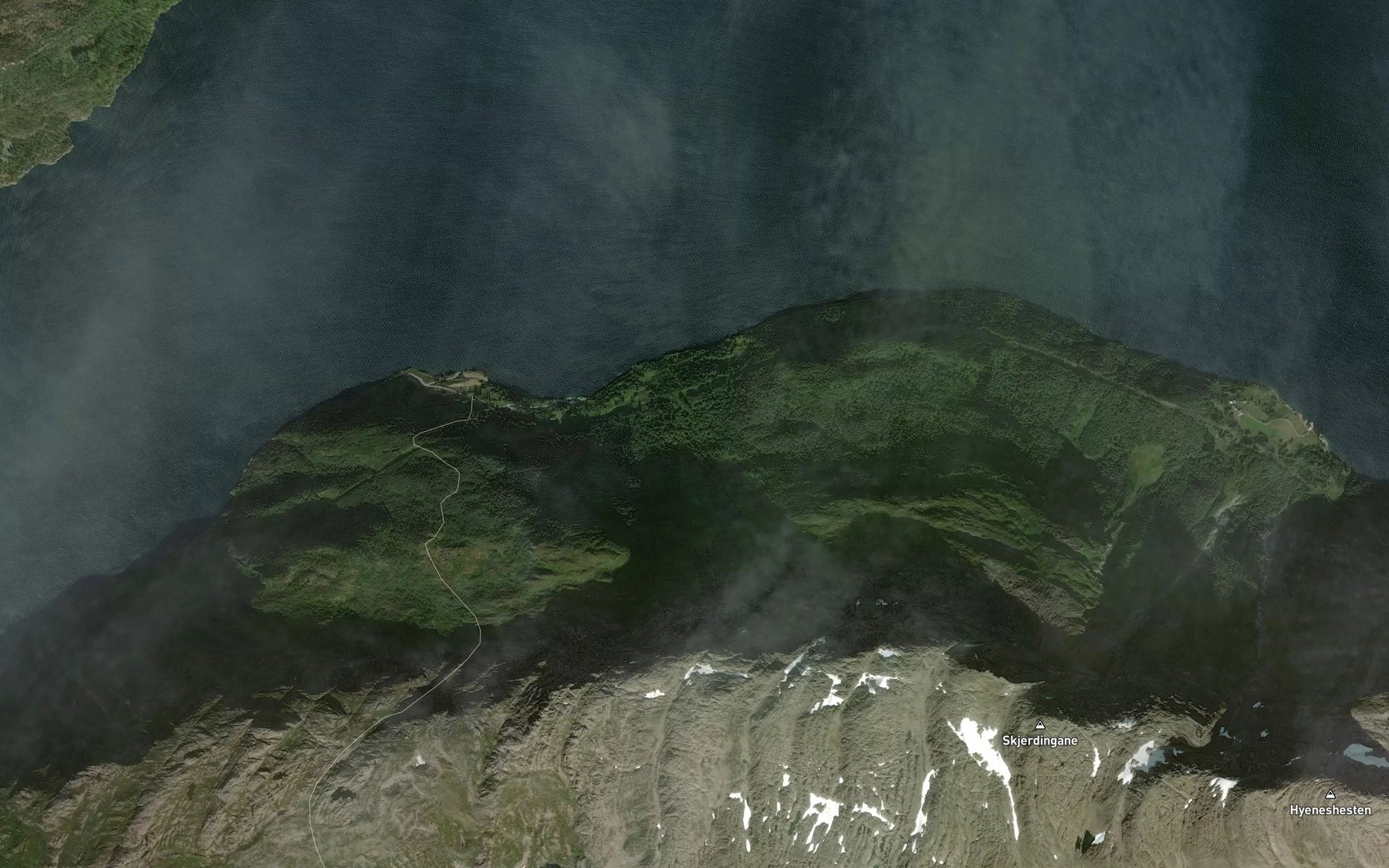 Satellite map of the Merkingselva