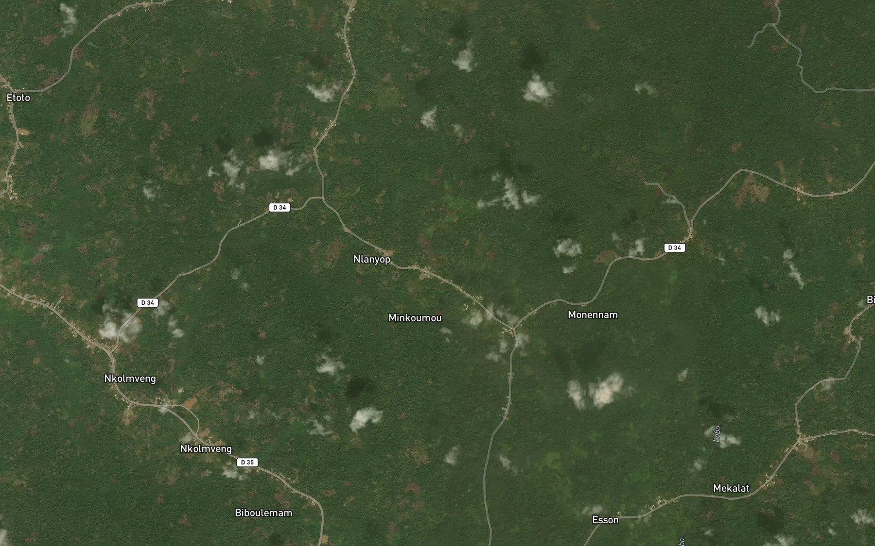 Satellite map of the Ndenge