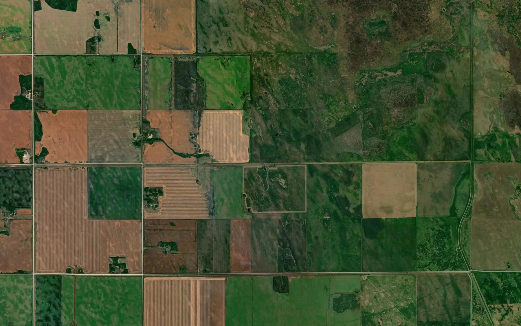 Satellite map of the Pembroke Drain