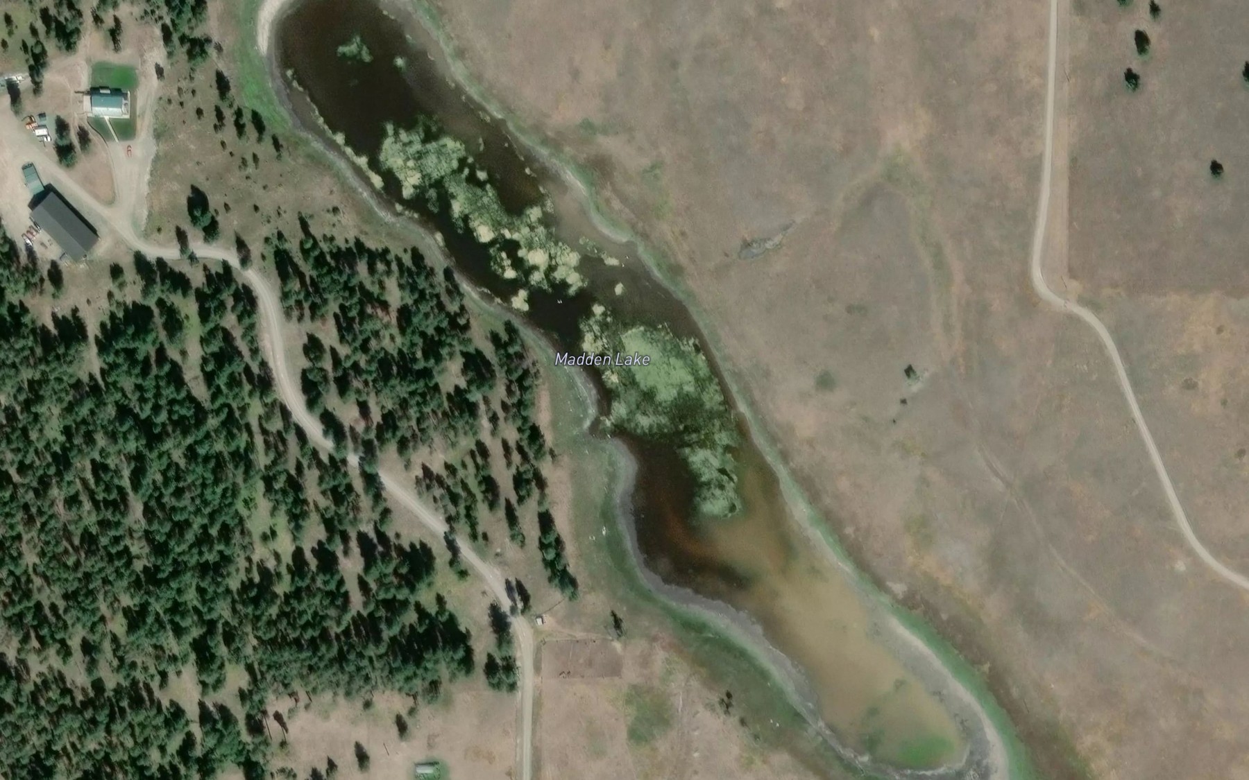 Satellite map of the Madden Lake