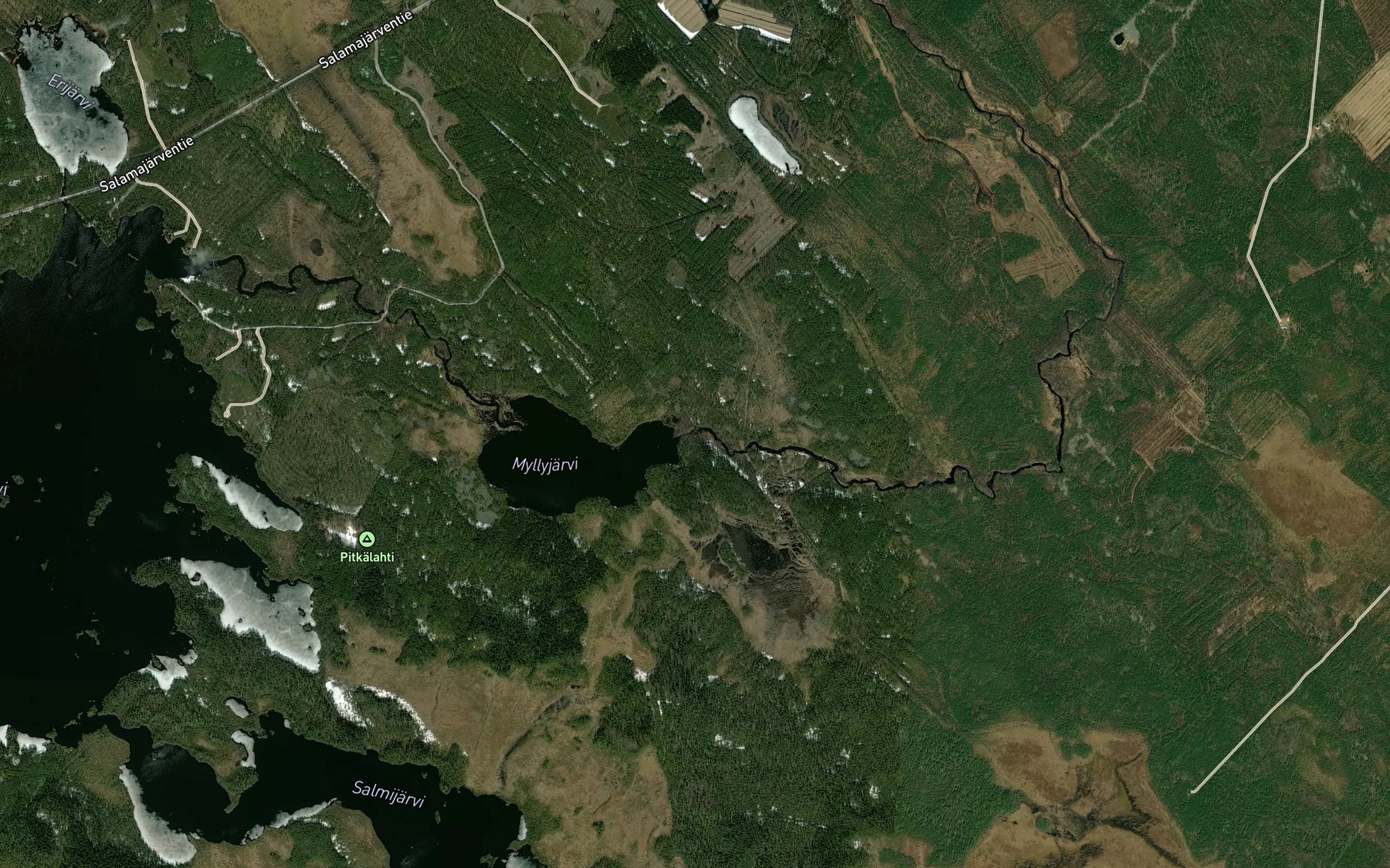 Satellite map of the Myllykoski