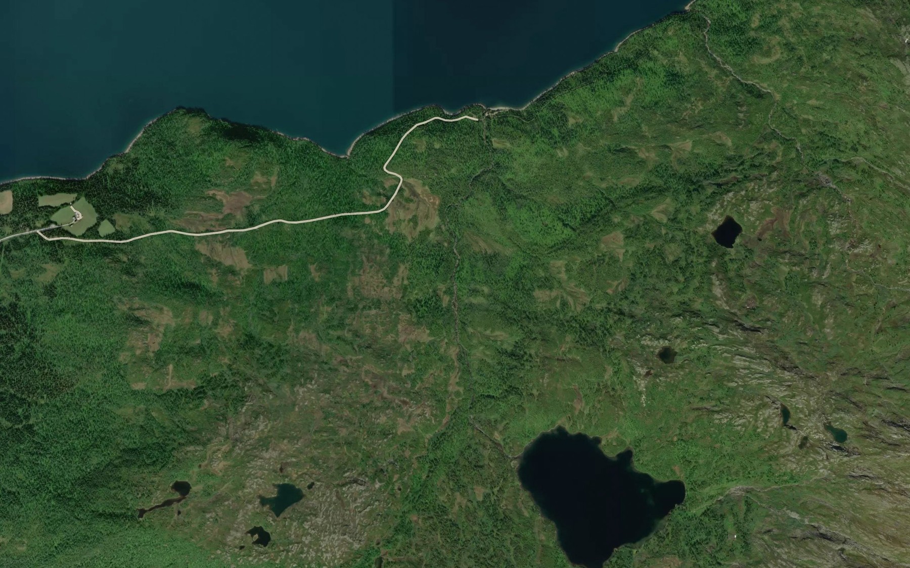 Satellite map of the Skittreskelva