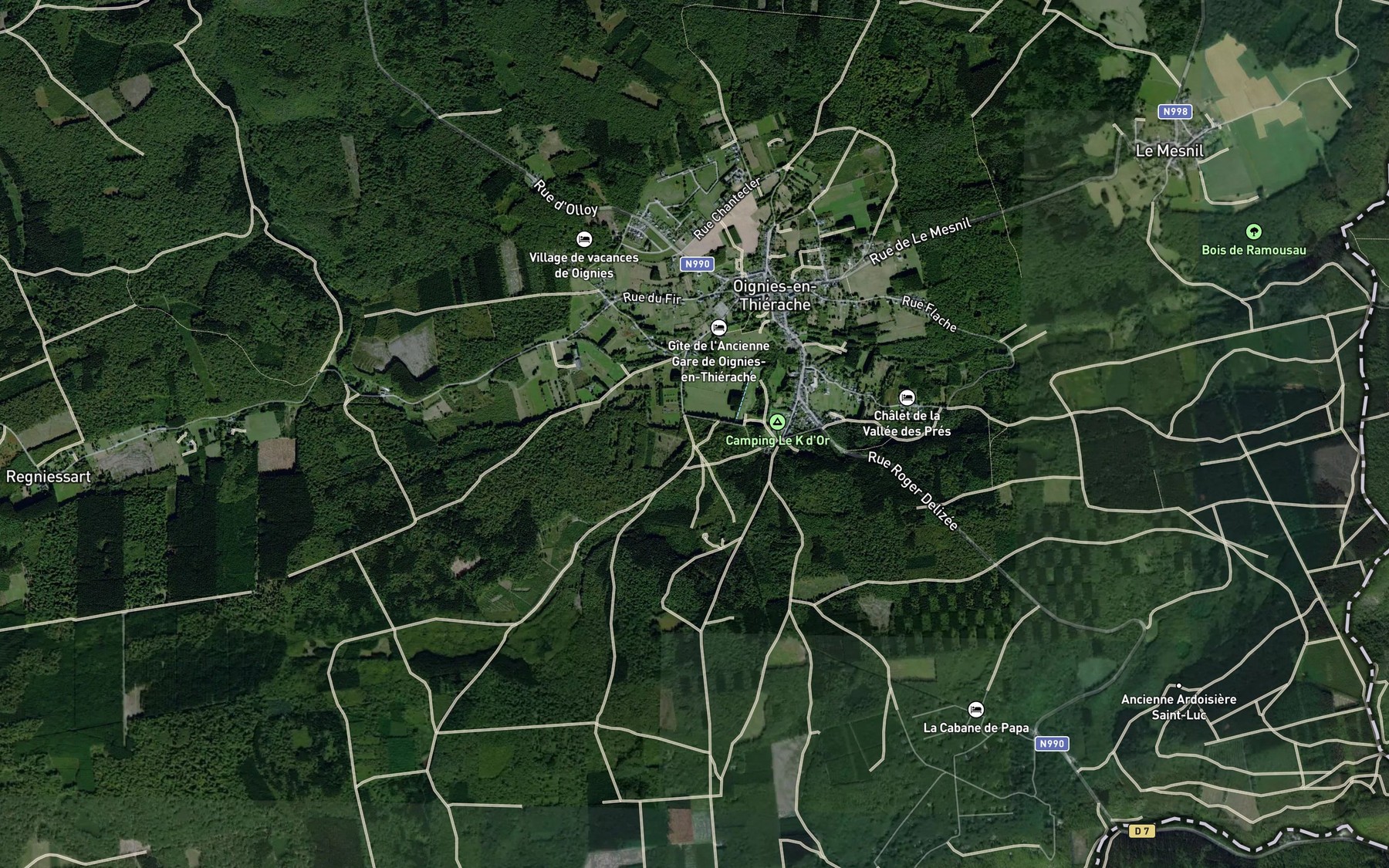 Satellite map of the Lure