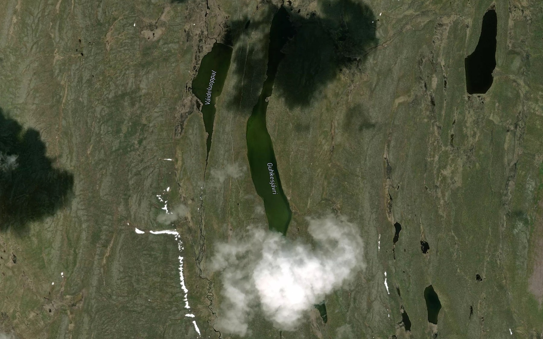 Satellite map of the Gukkesjavri