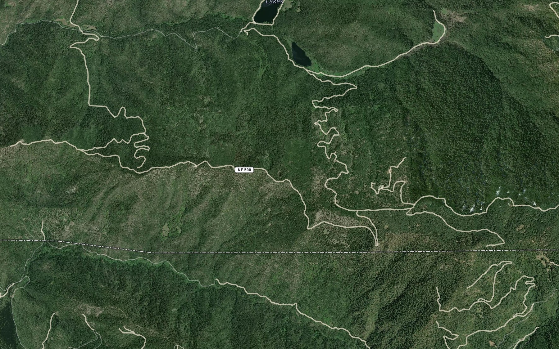 Satellite map of the Summit Lake