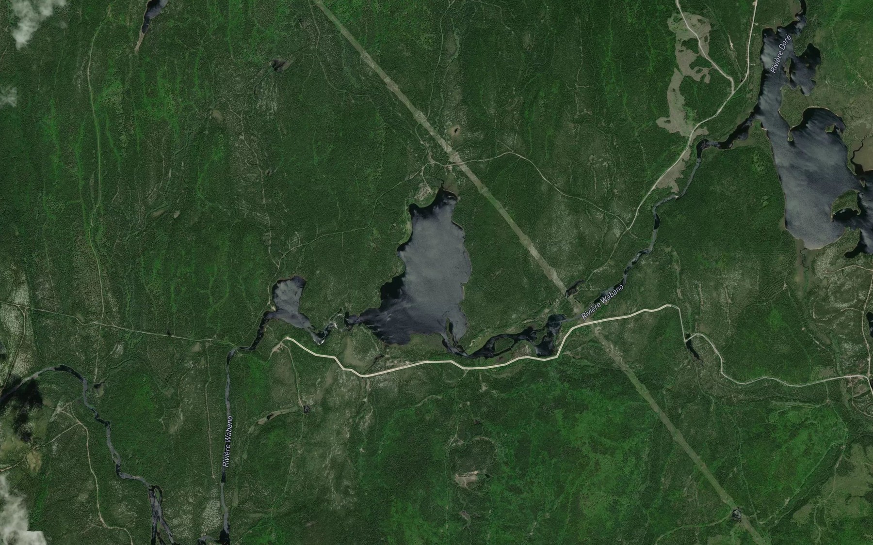 Satellite map of the Lac des Chats