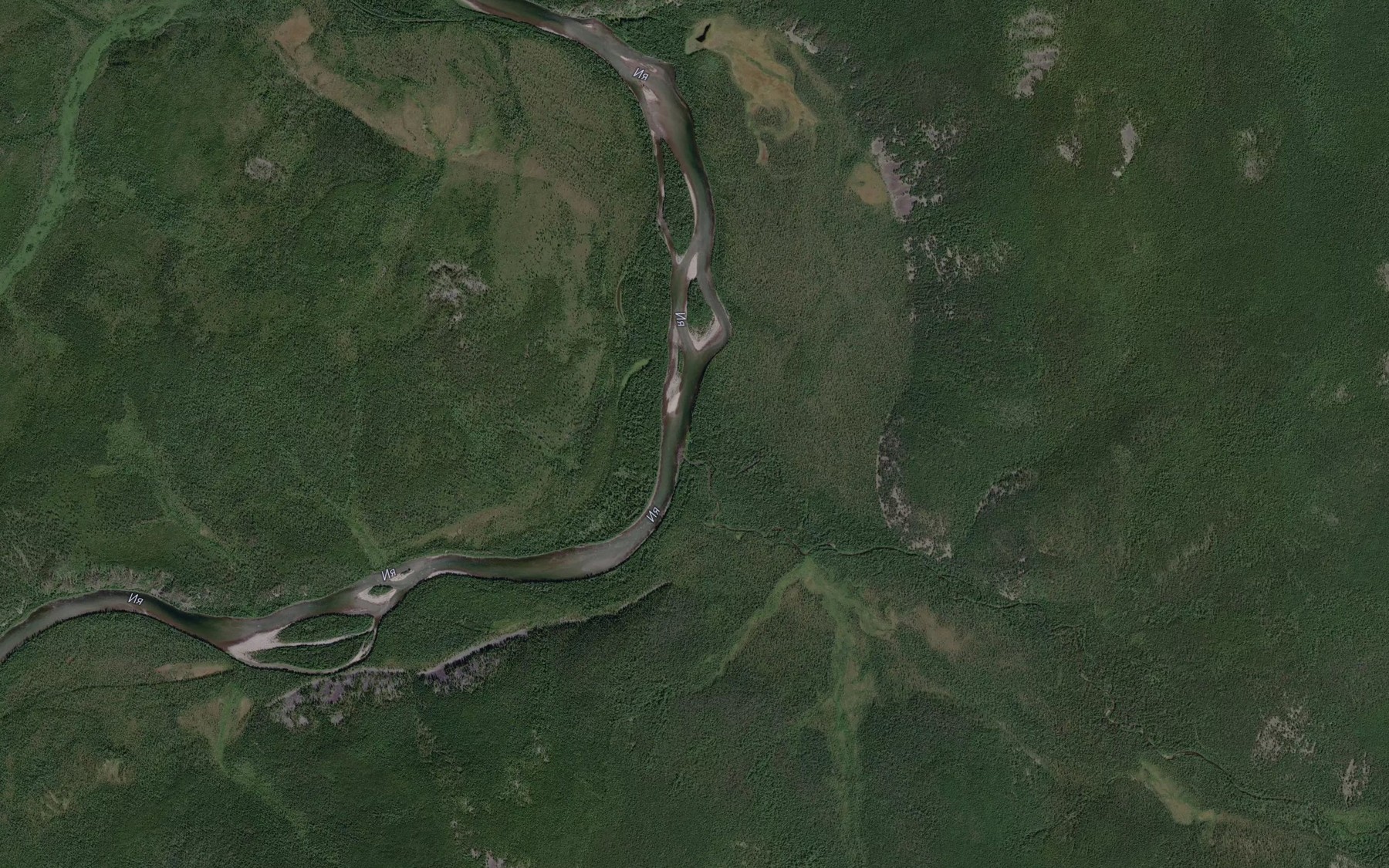 Satellite map of the Malyy Shityy