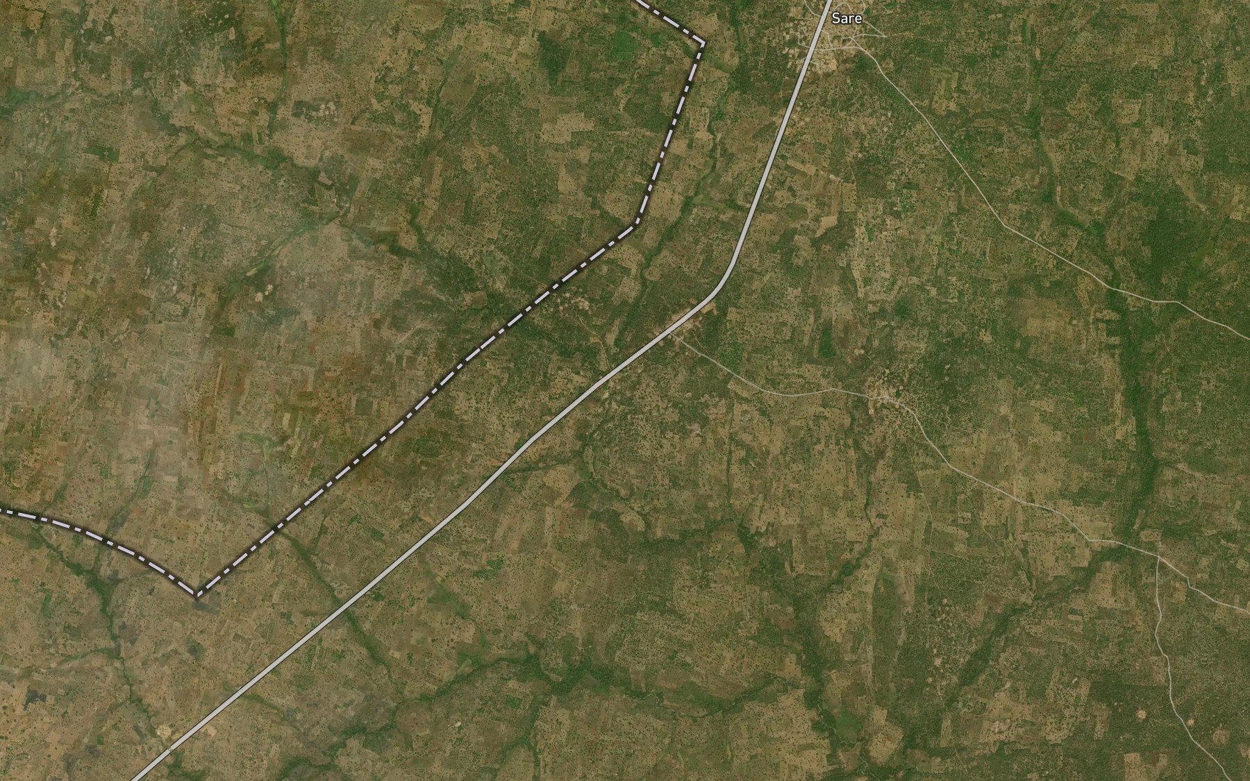 Satellite map of the River Tonkiki