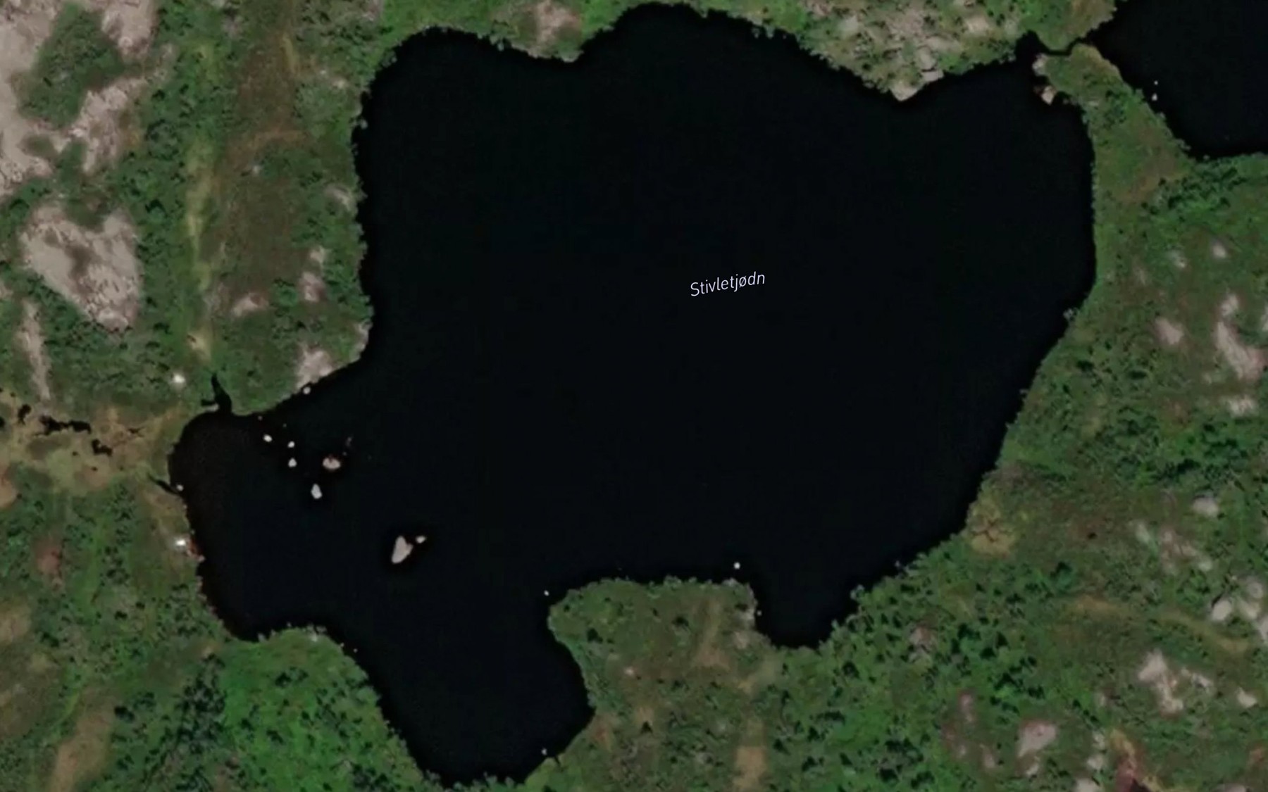 Satellite map of the Stivletjorni