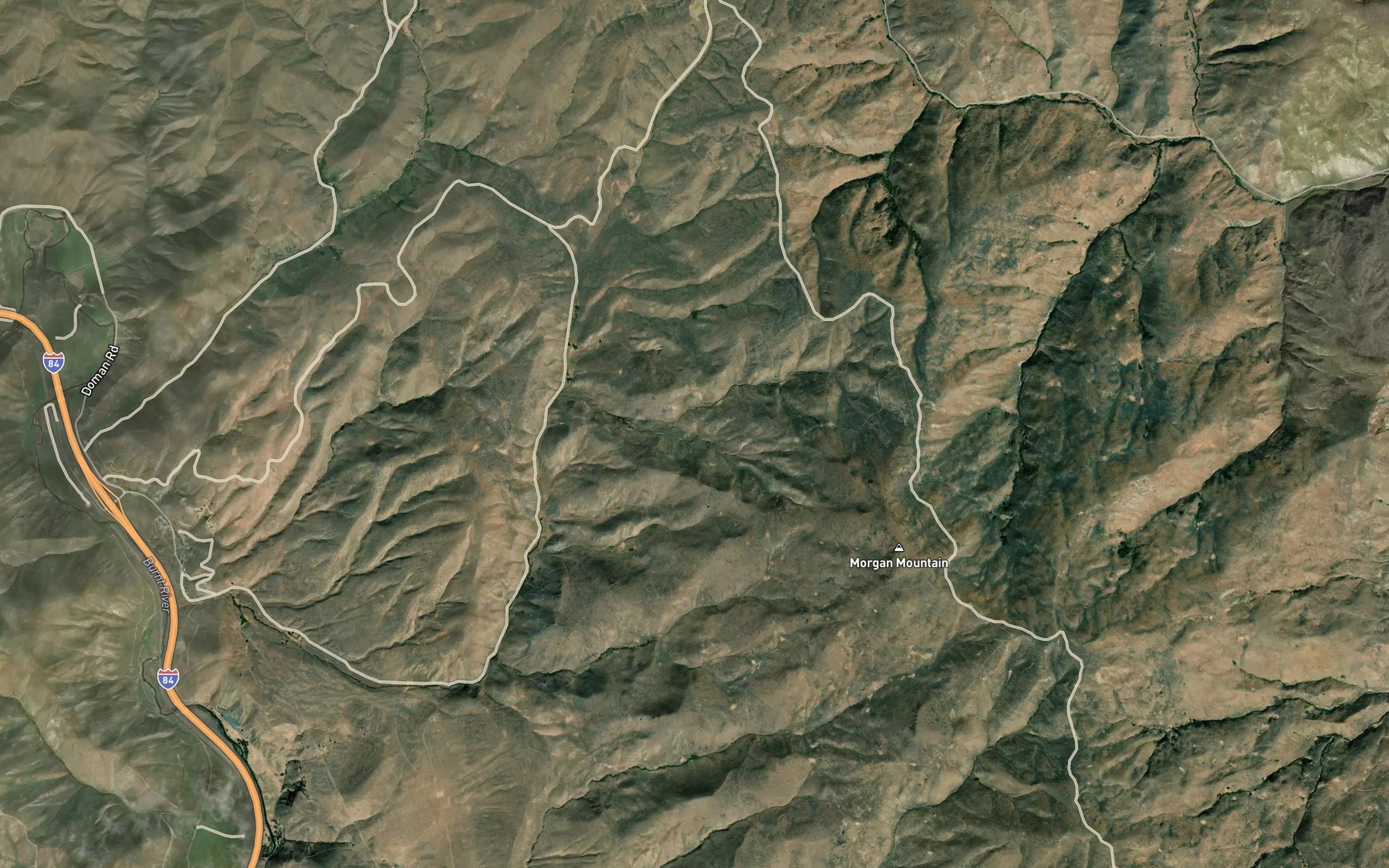 Satellite map of the Washout Spring