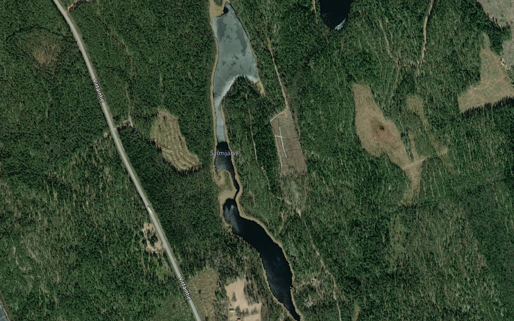 Satellite map of the Salmijarvi