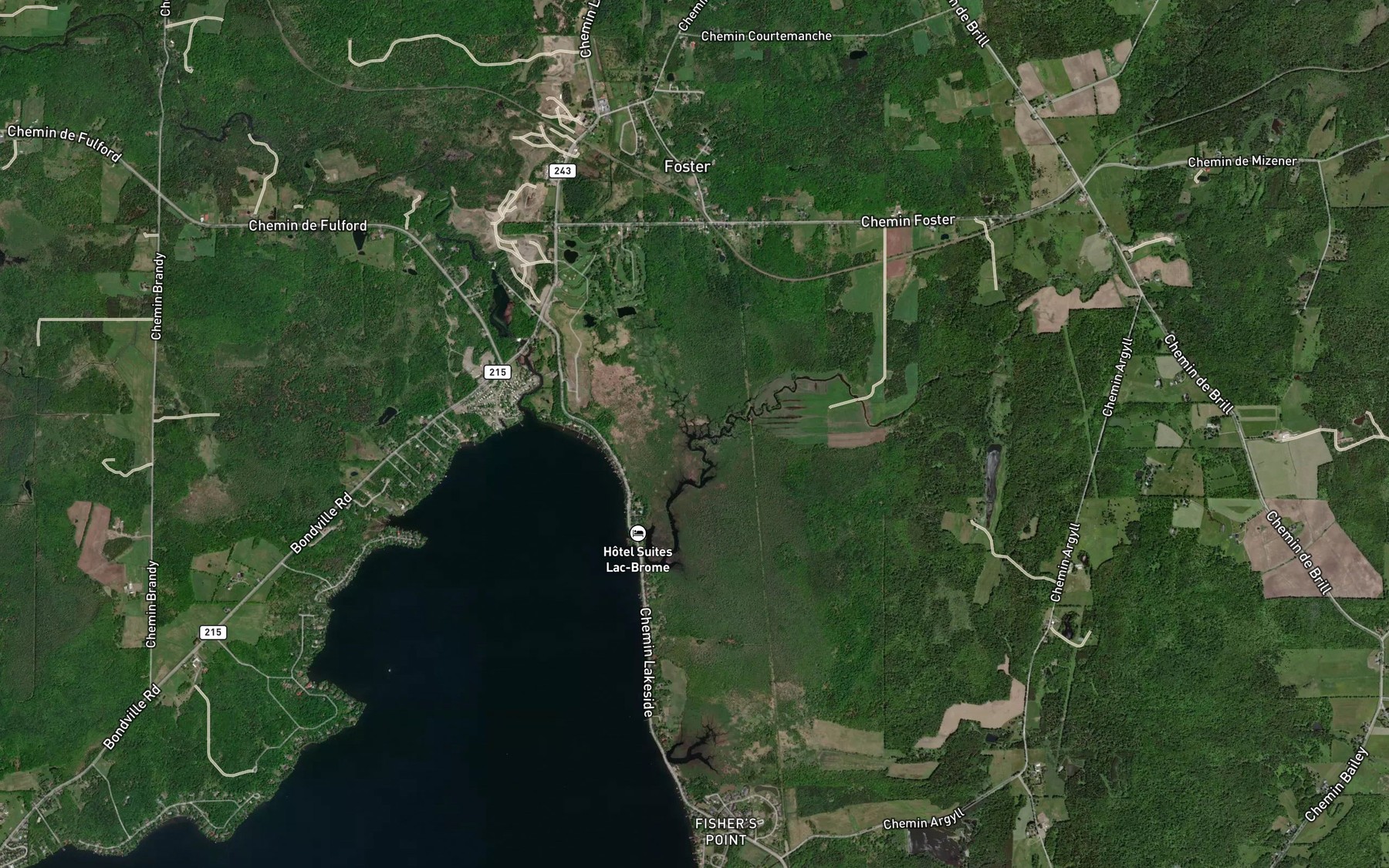 Satellite map of the Ruisseau Durrull