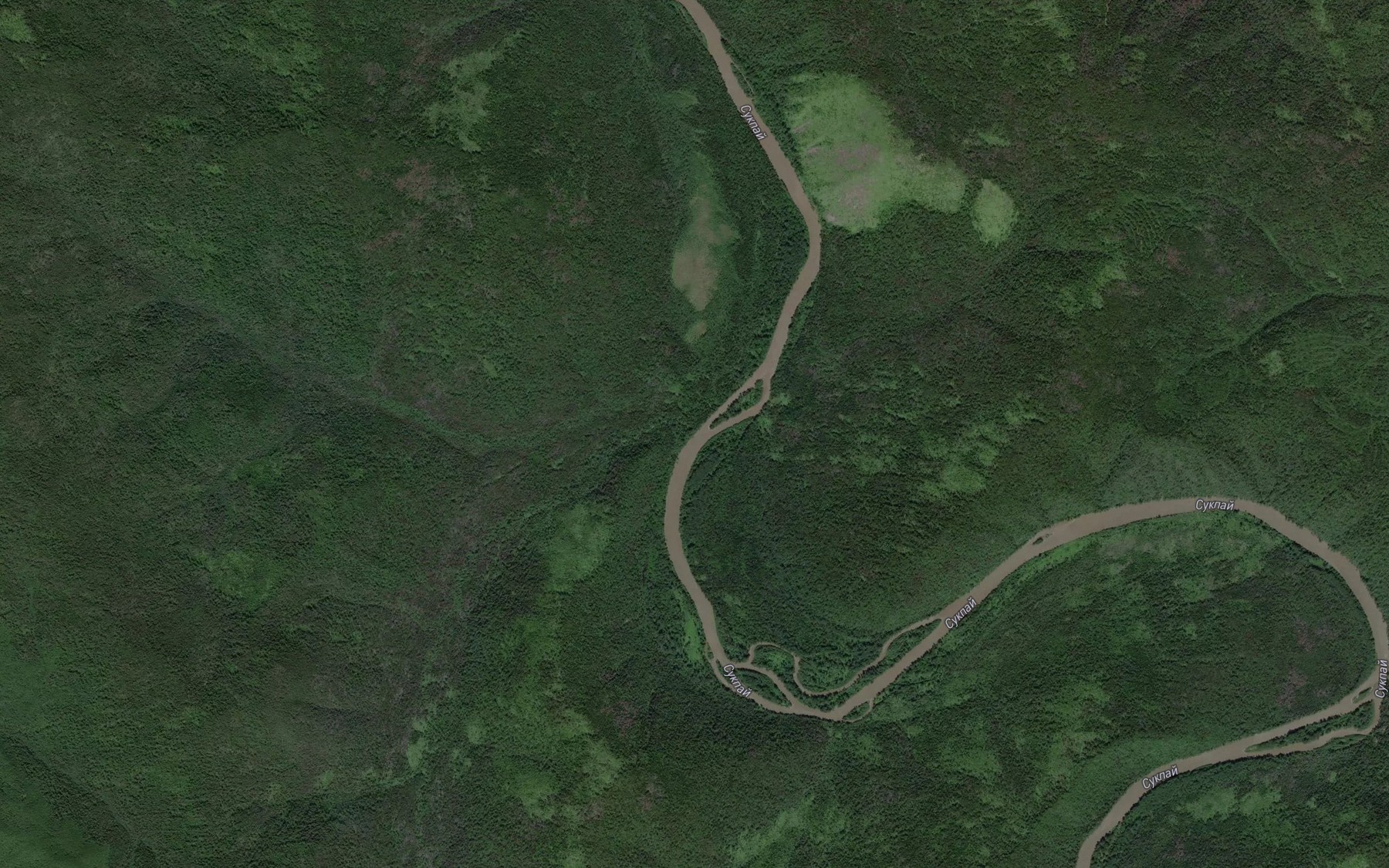 Satellite map of the Amidey