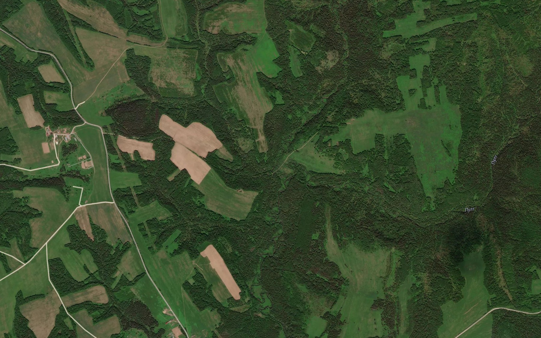 Satellite map of the Severnyy Pult