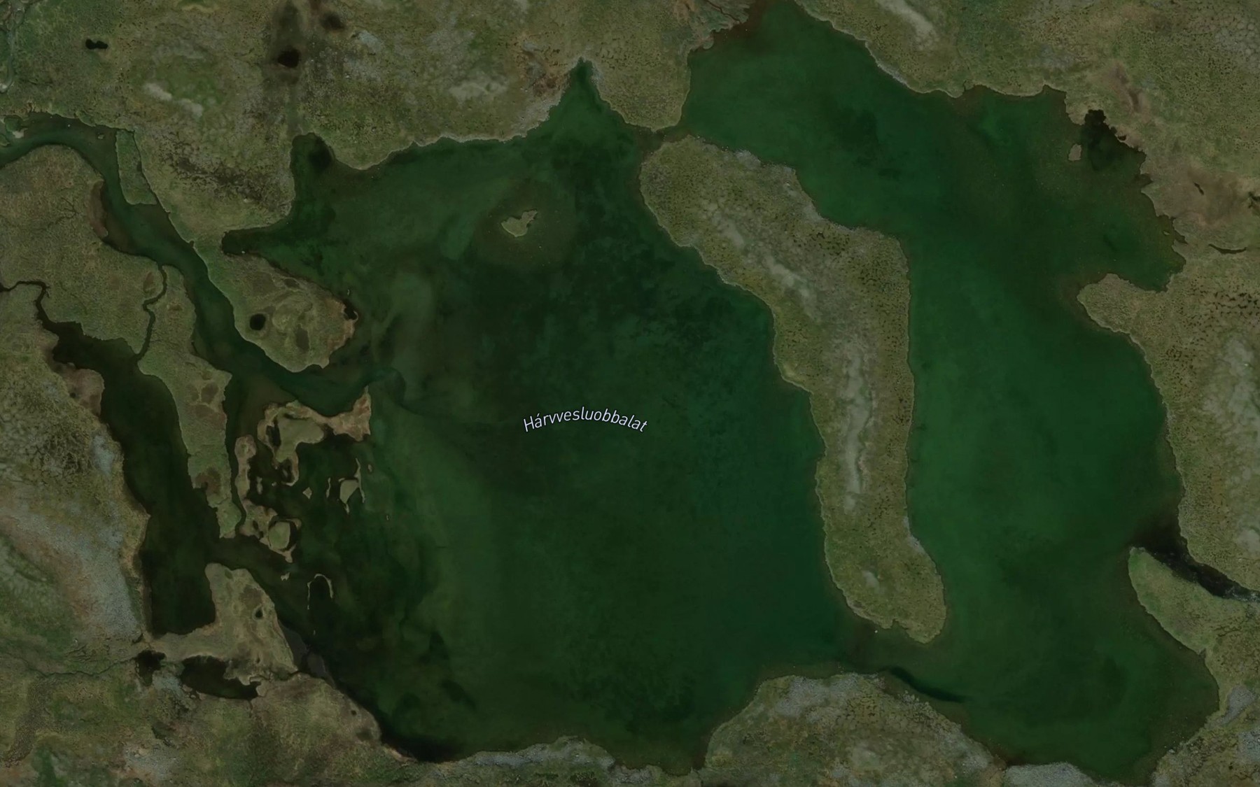 Satellite map of the Harvvesluobbalat