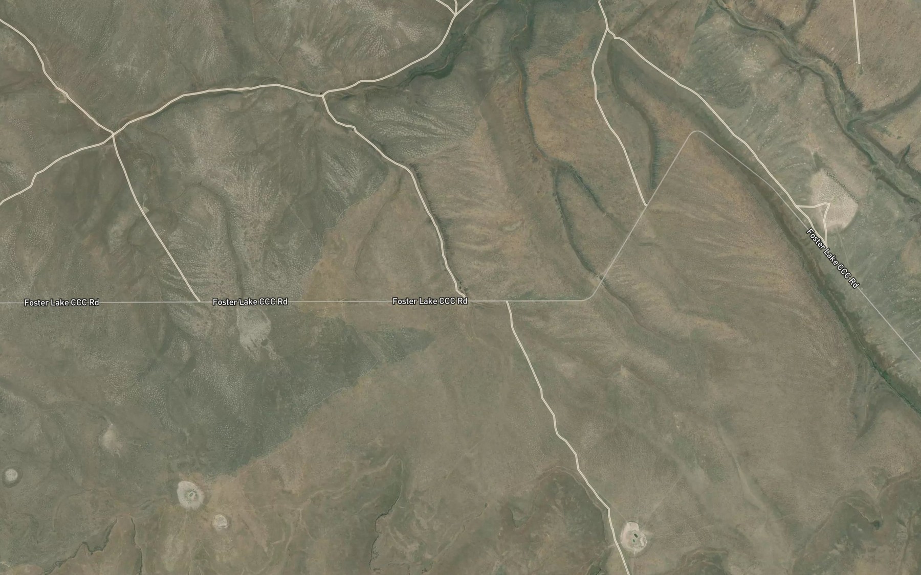 Satellite map of the Middle Herlihy Reservoir