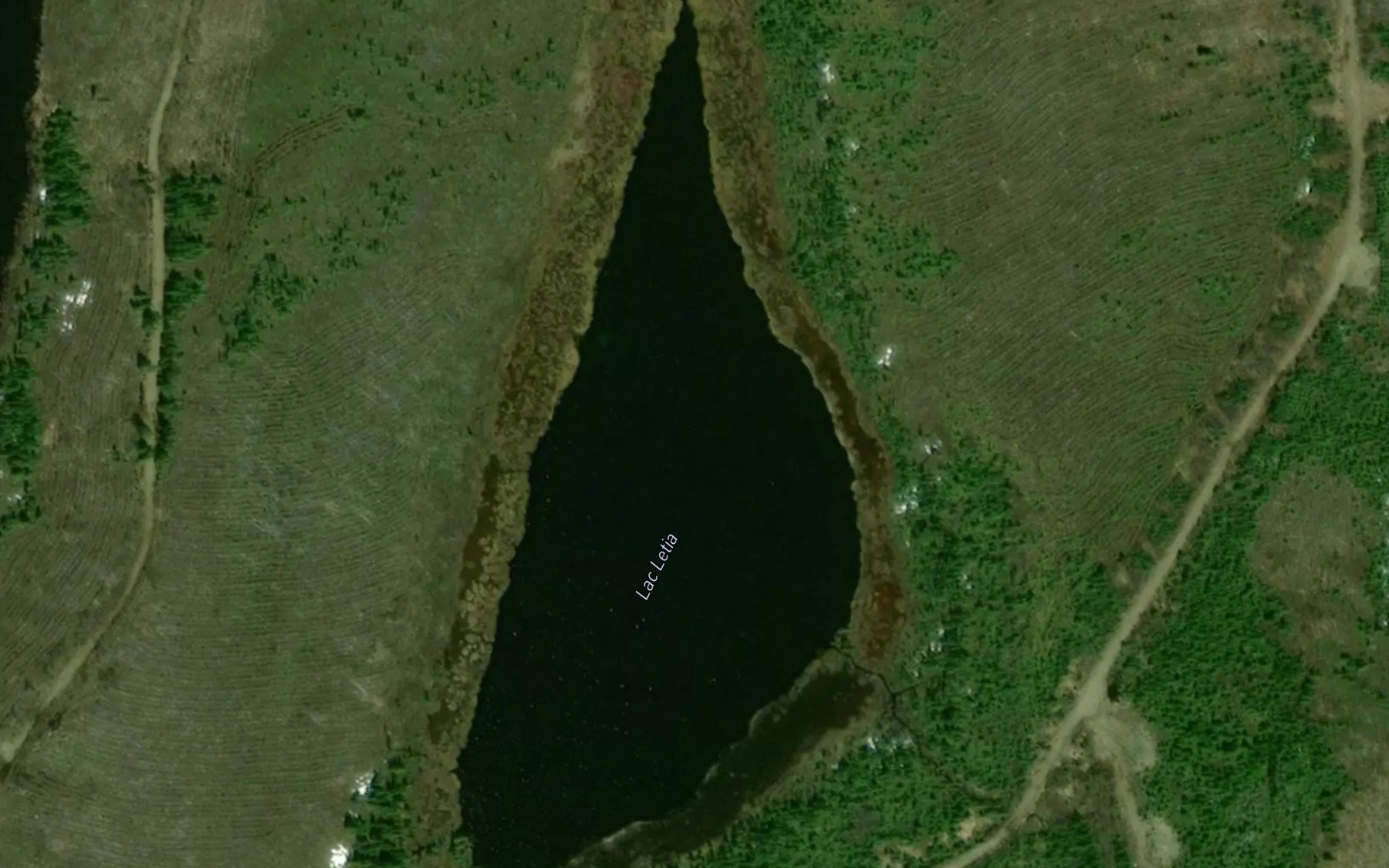 Satellite map of the Lac Letia