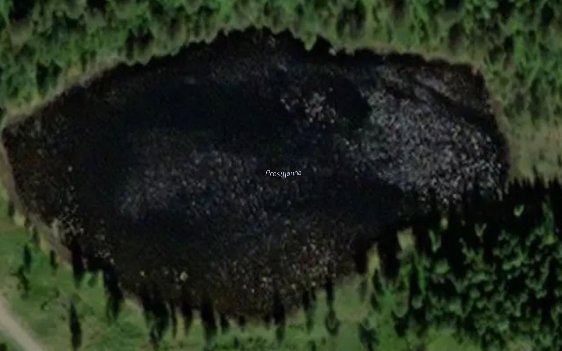 Satellite map of the Presttjorna