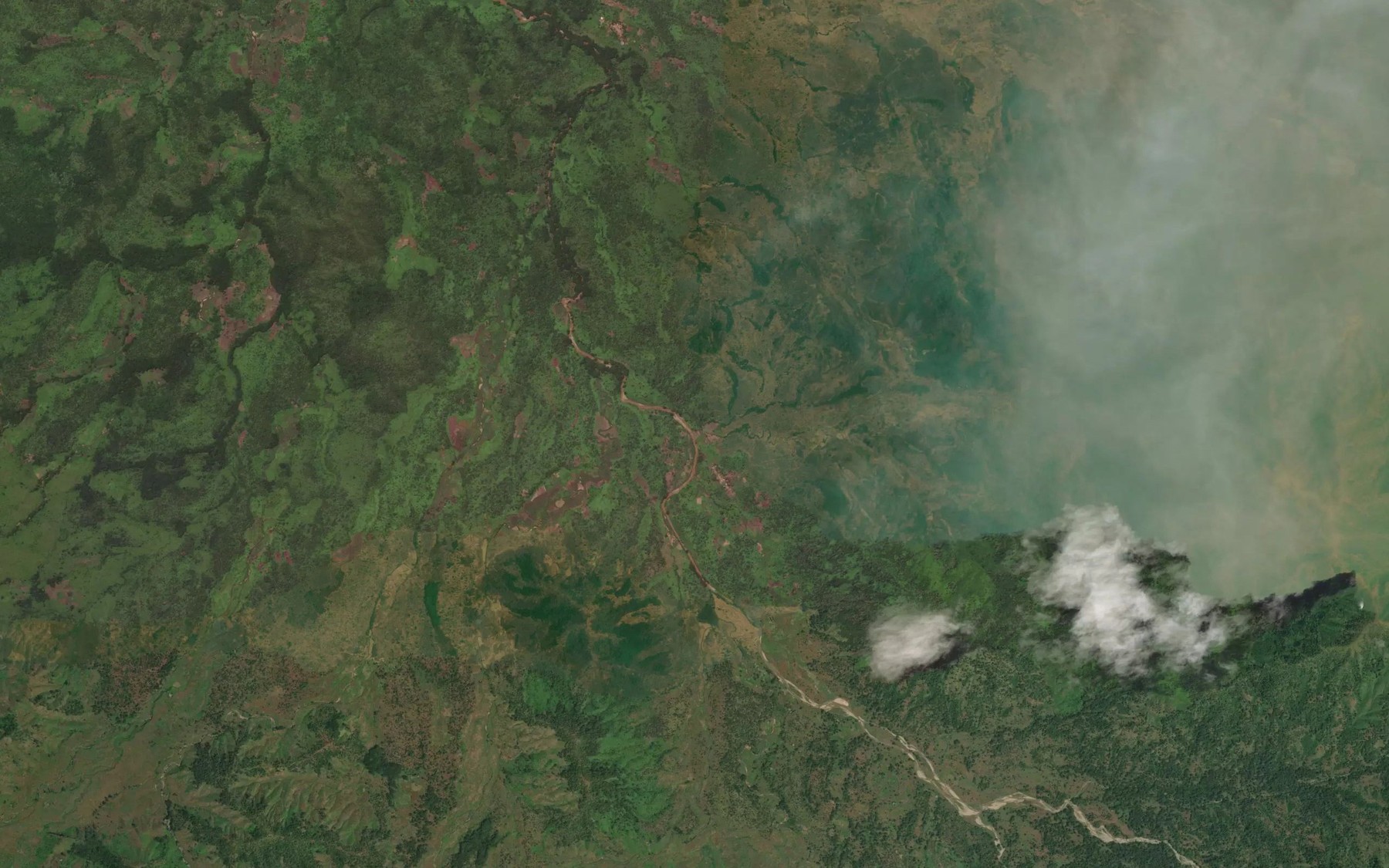 Satellite map of the River Daddi