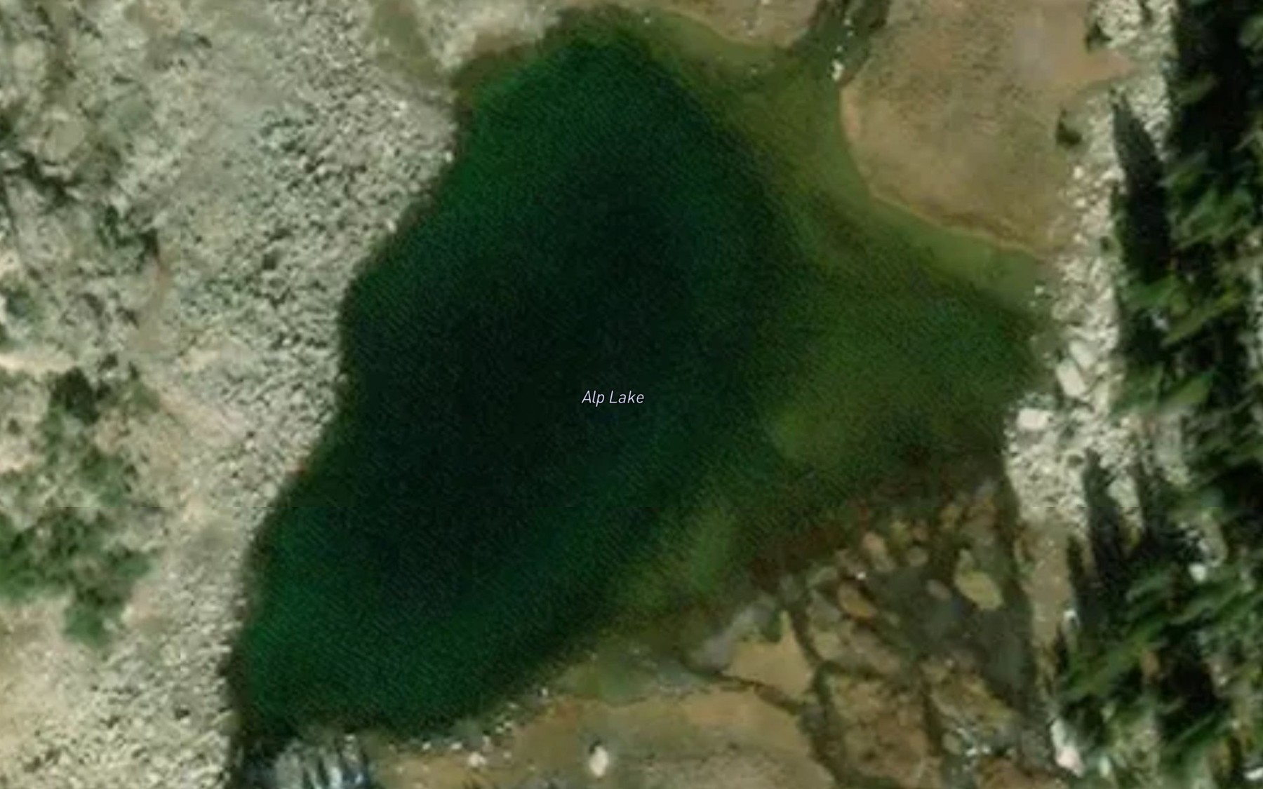 Satellite map of the Alp Lake