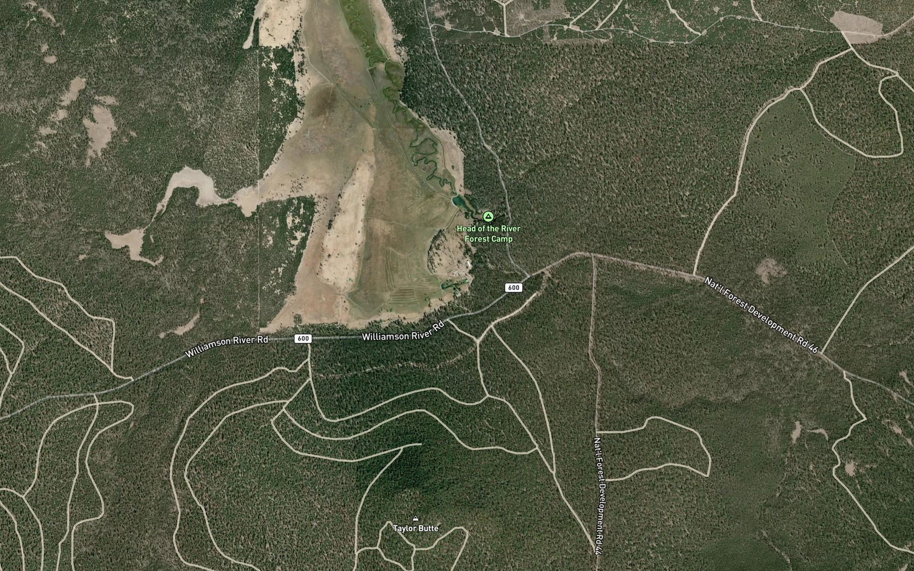 Satellite map of the Yamsay Spring