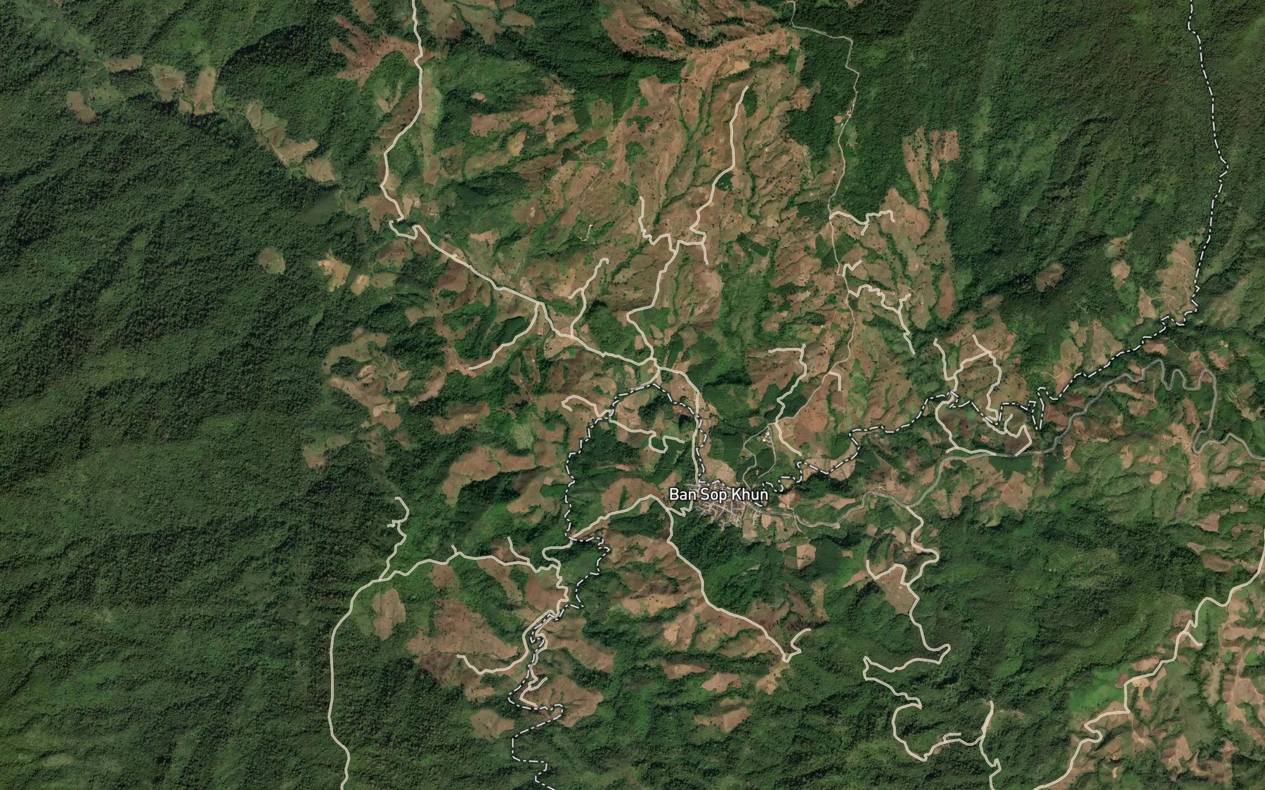 Satellite map of the Nam Khun