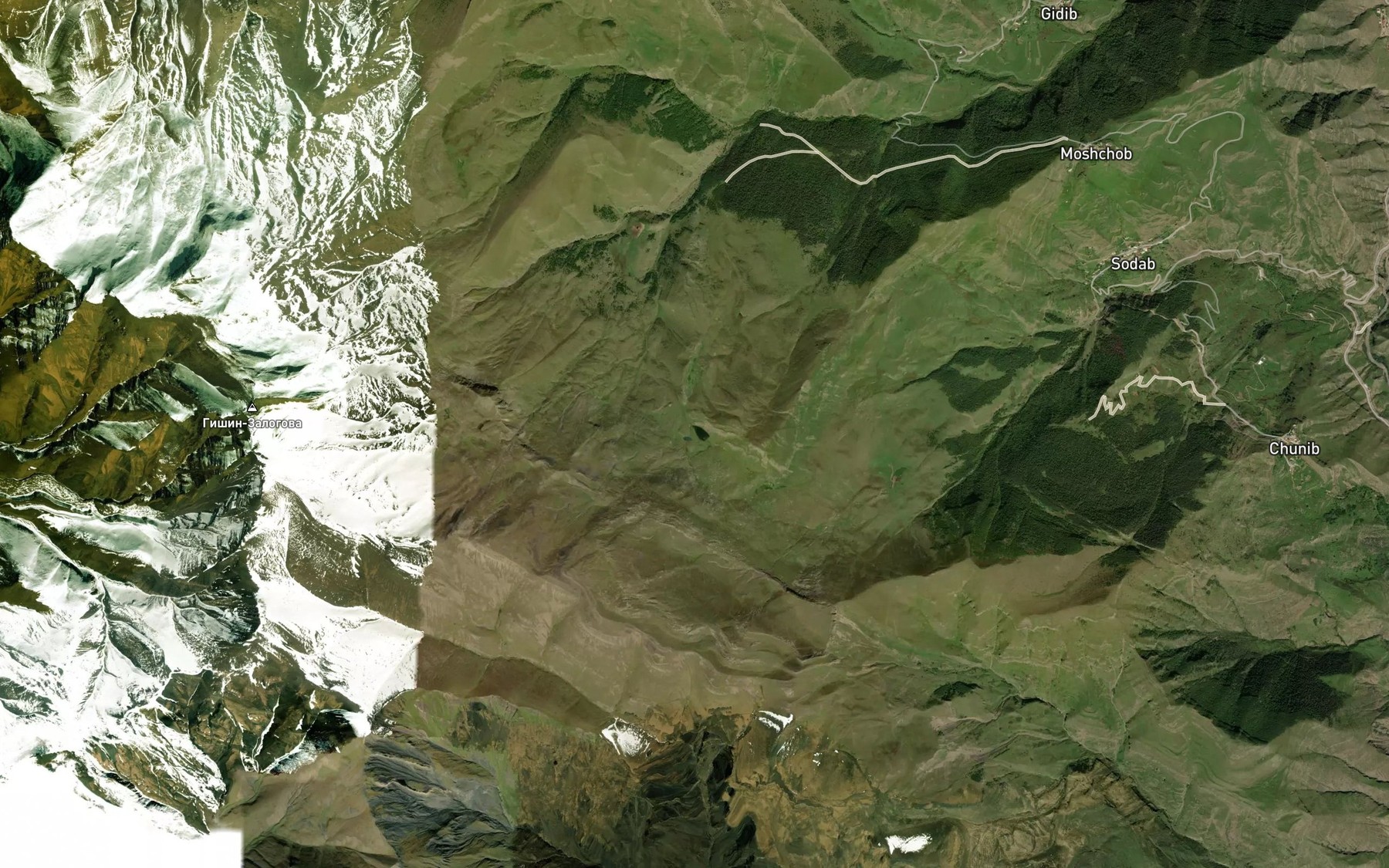 Satellite map of the Ozero Ekudukh