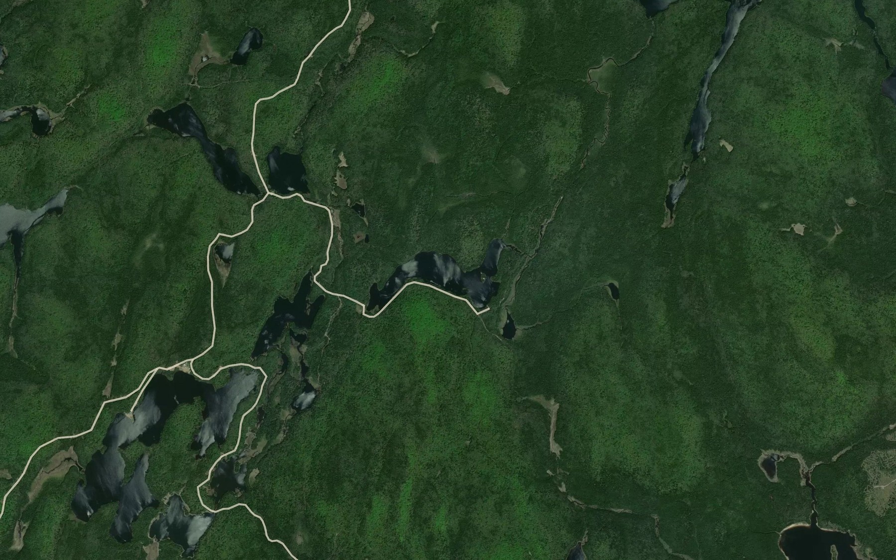 Satellite map of the Lac Barrette
