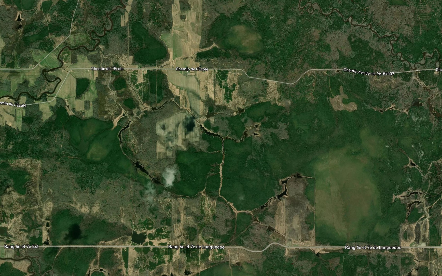 Satellite map of the Branche Labranche