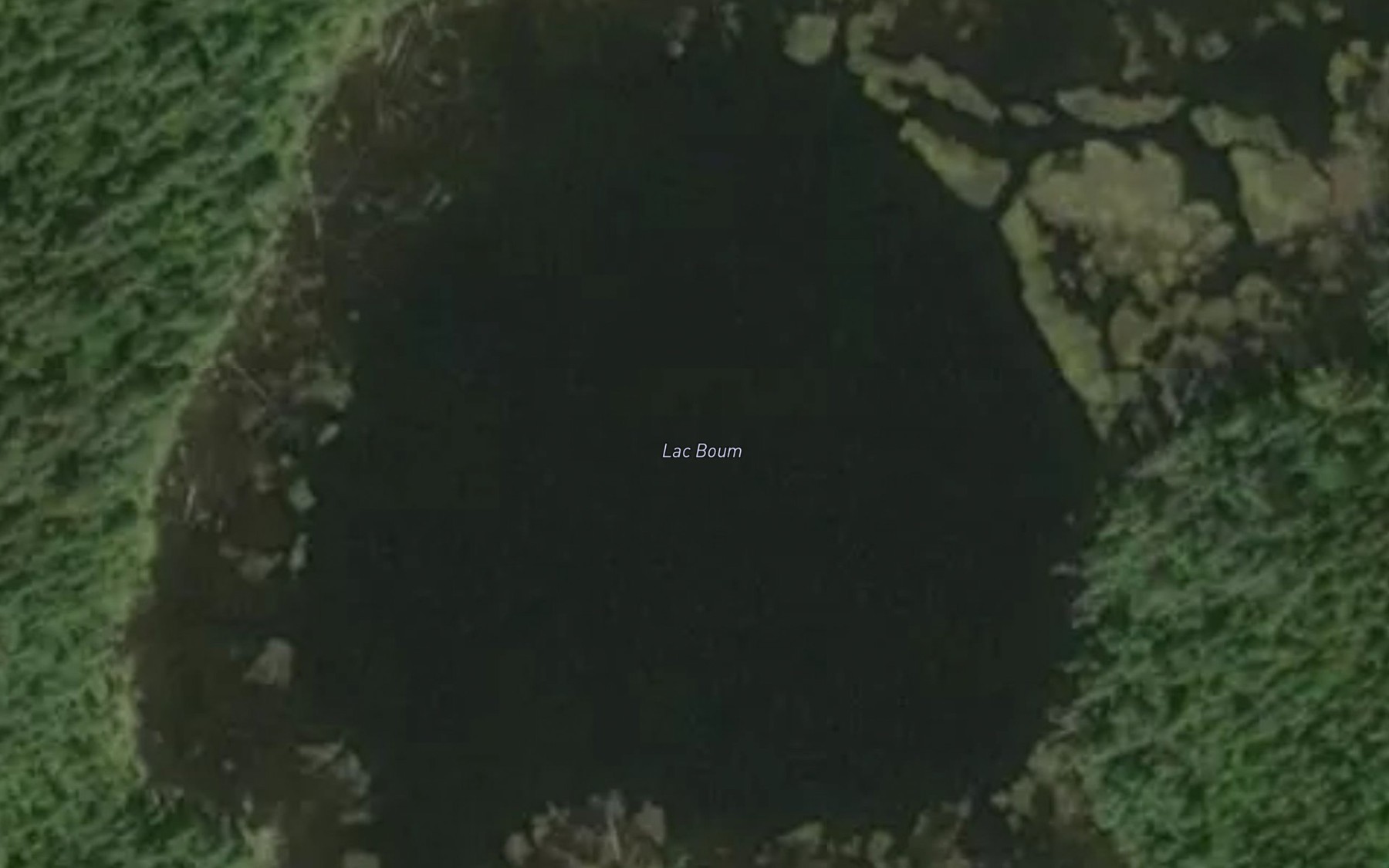 Satellite map of the Lac Boum