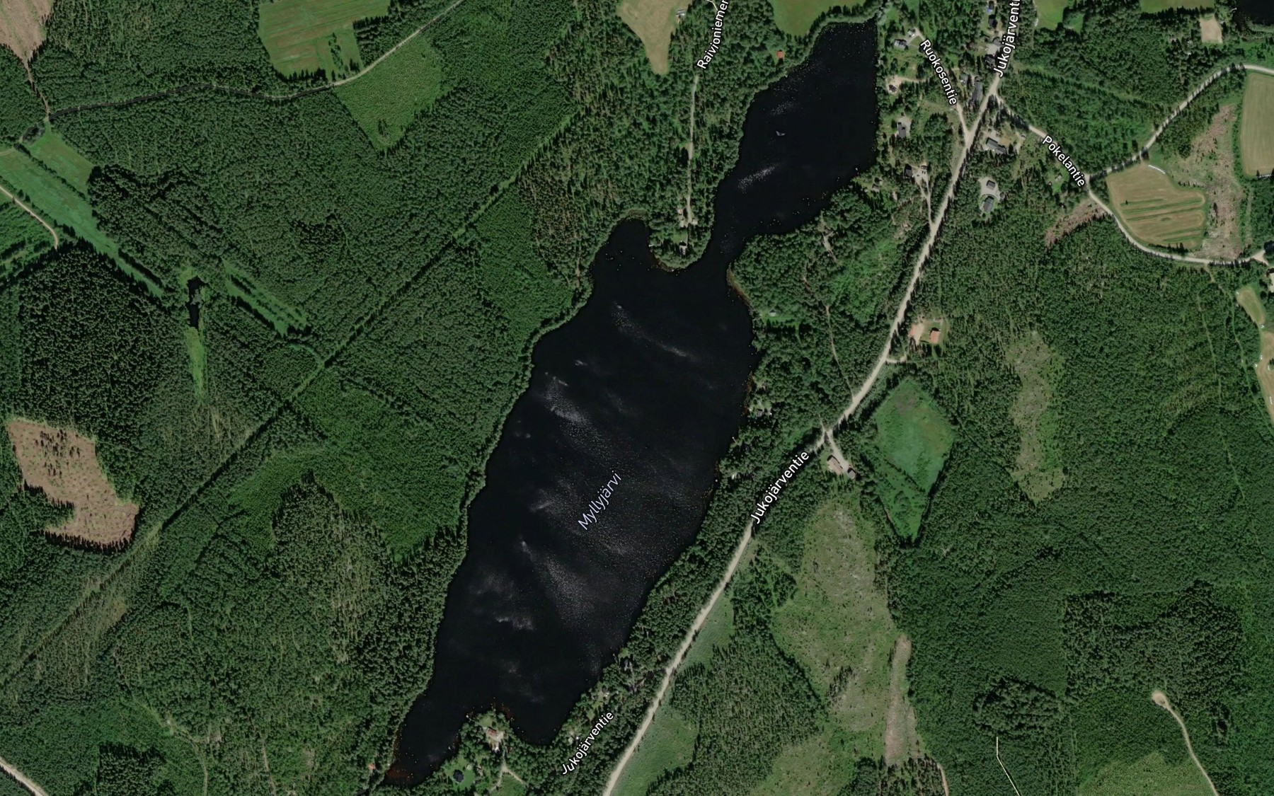 Satellite map of the Myllyjarvi