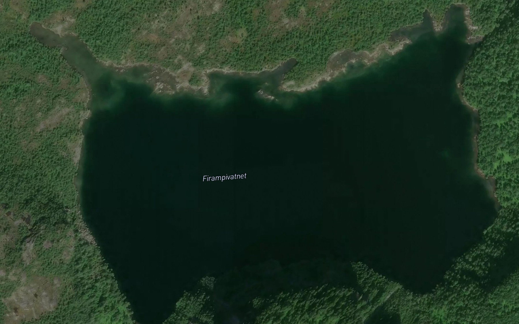 Satellite map of the Firampivatnet
