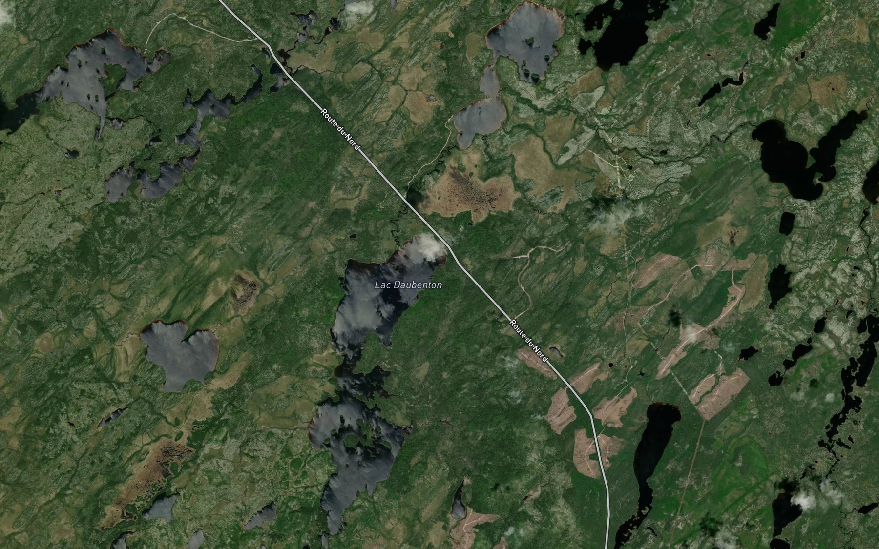 Satellite map of the Lac Daubenton