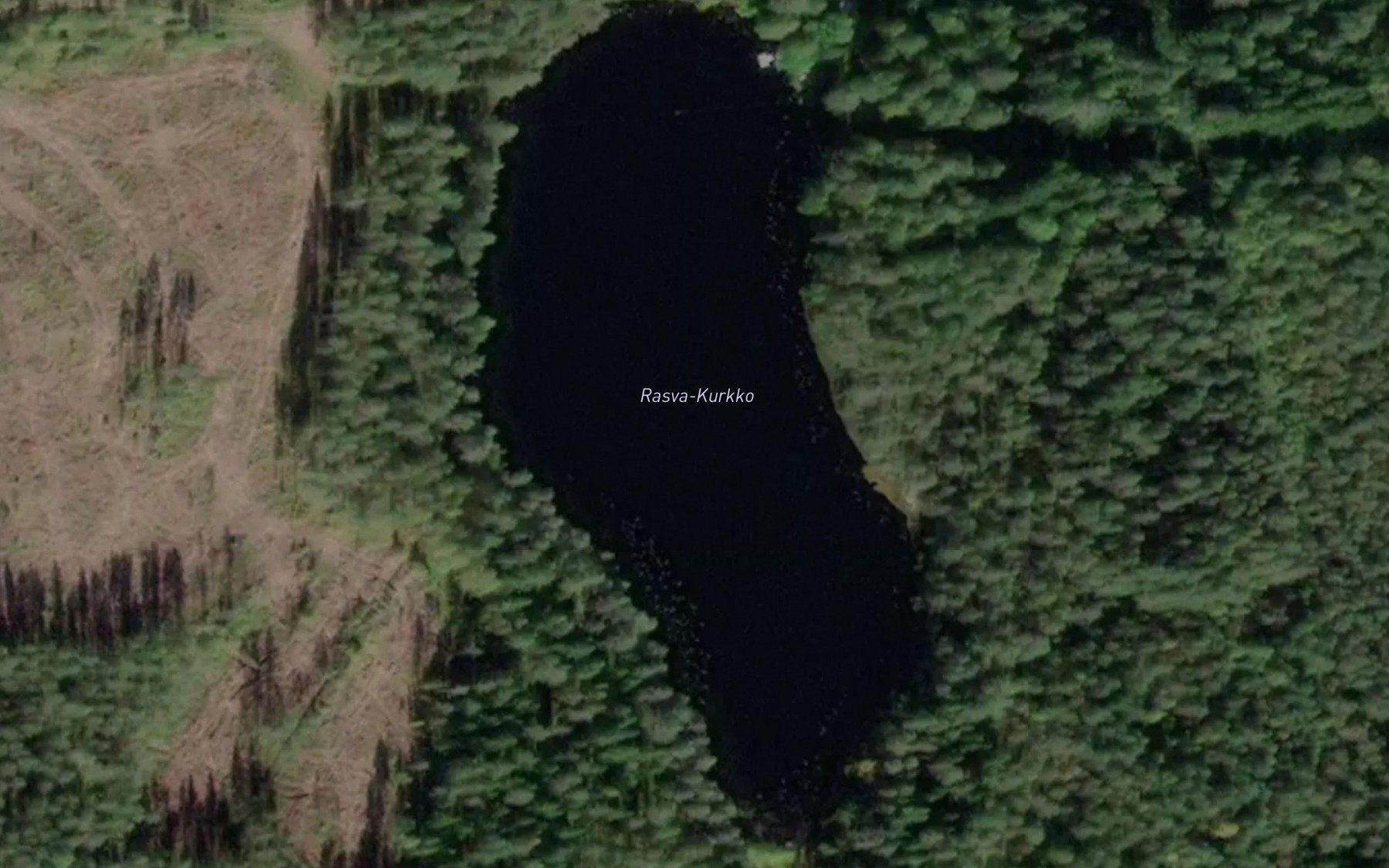 Satellite map of the Rasva-Kurkko