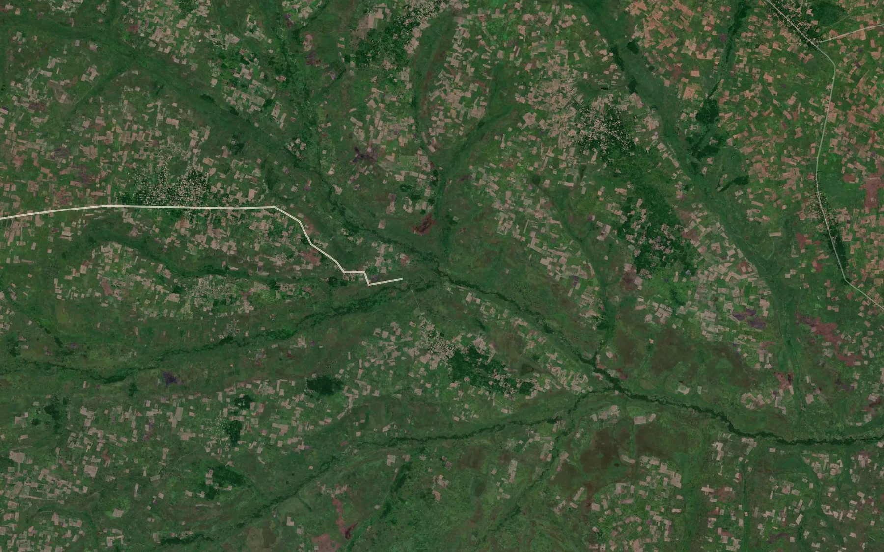 Satellite map of the Kivuie