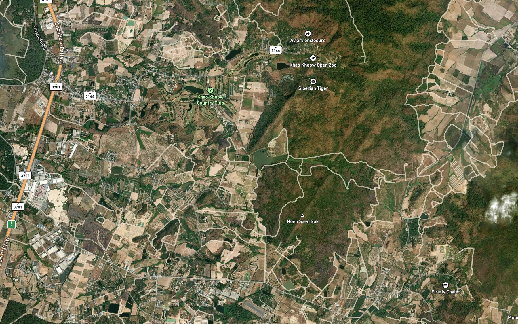 Satellite map of the Ang Kep Nam Pong Din Dam