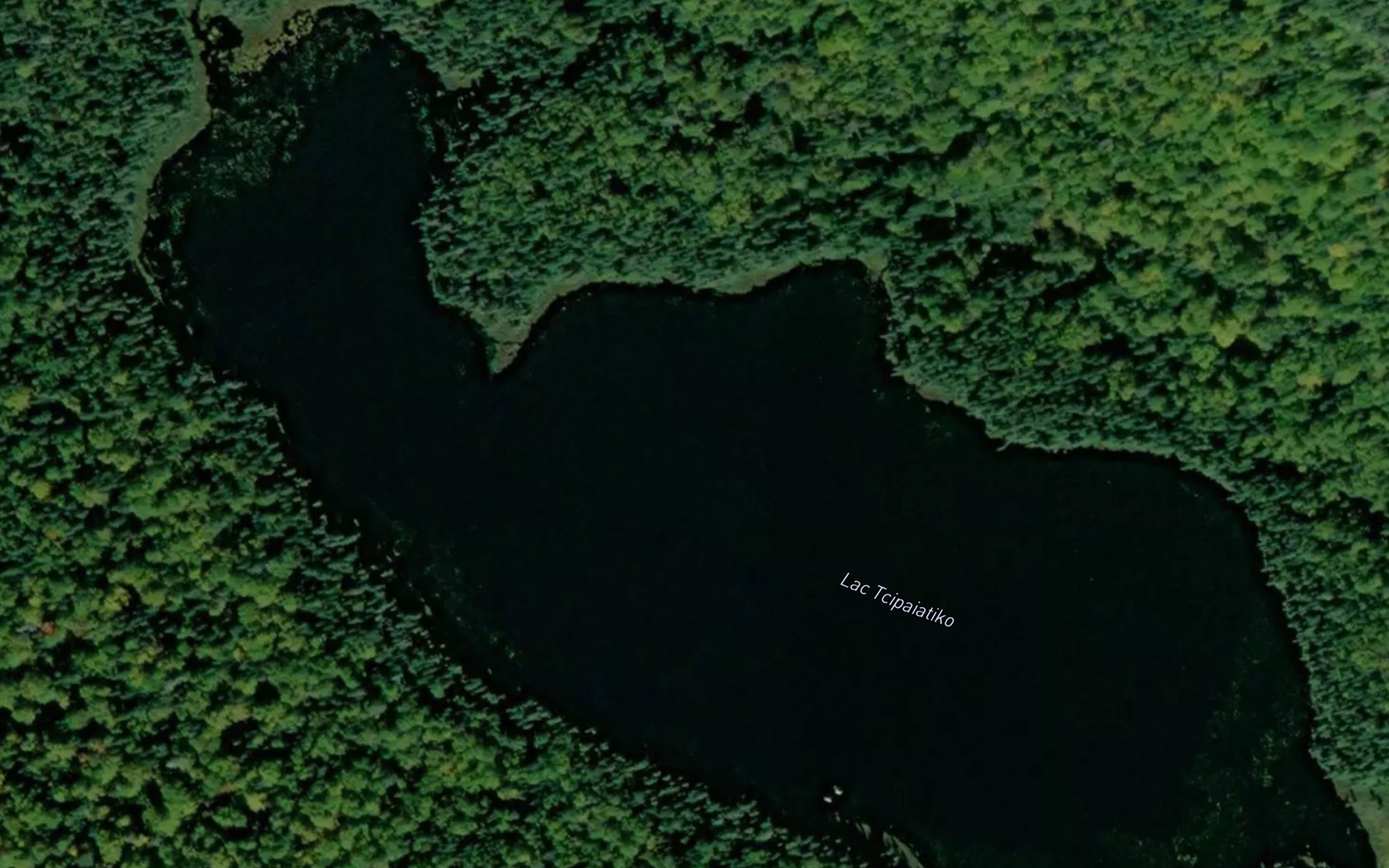 Satellite map of the Lac Tcipaiatiko