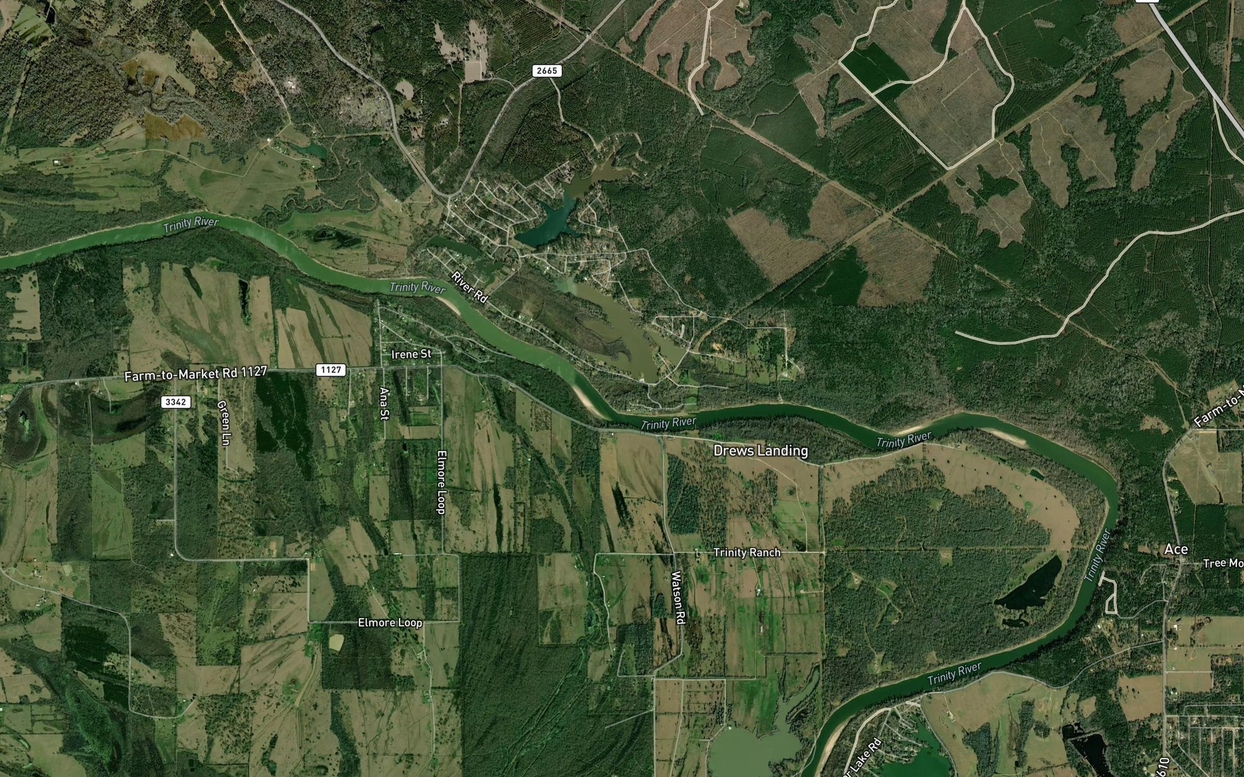 Satellite map of the Gerlach Lake