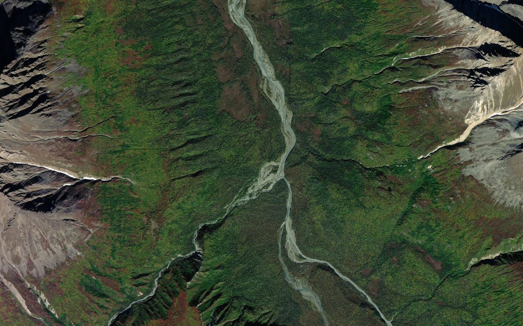 Satellite map of the Martin Creek