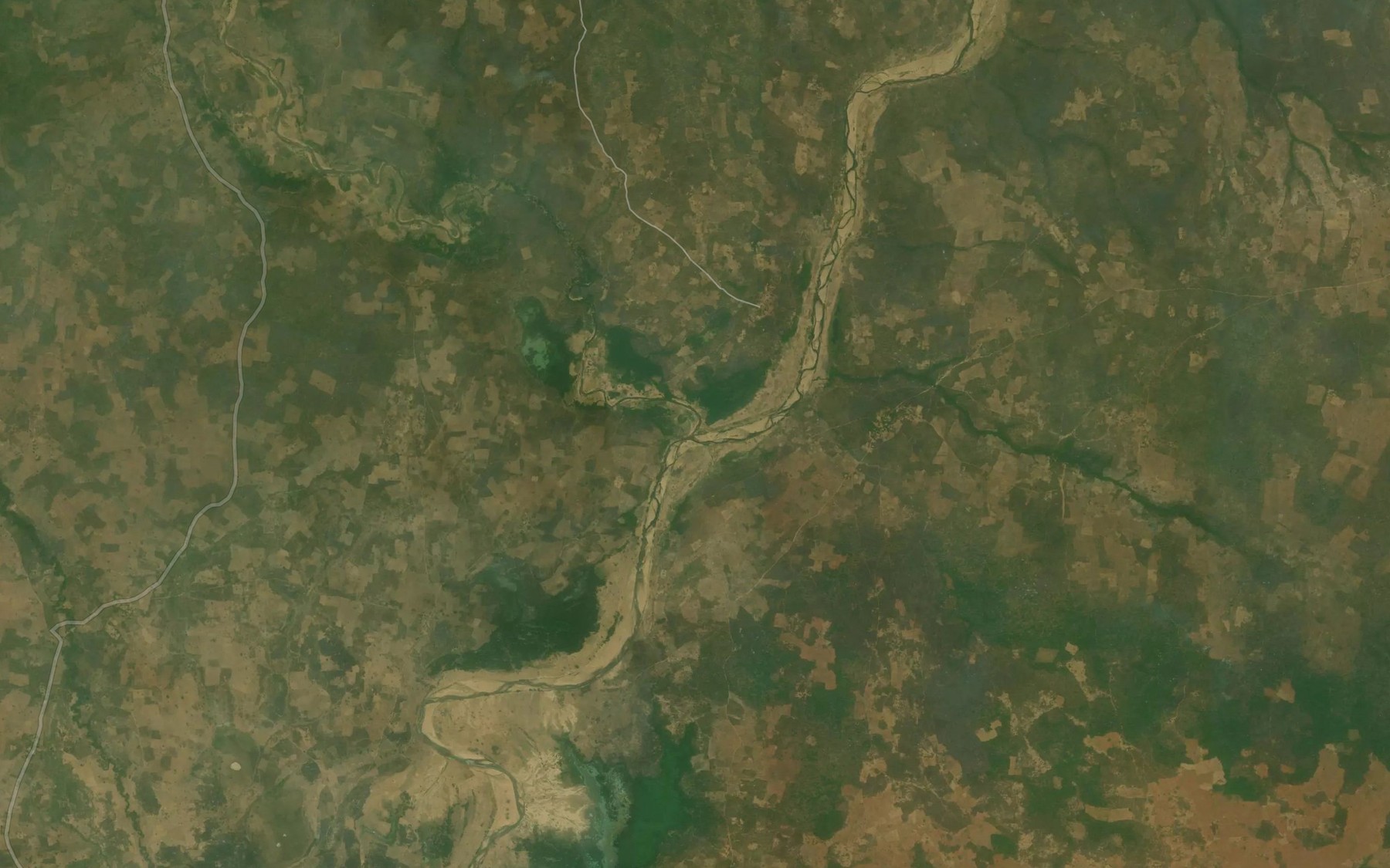 Satellite map of the GbazaRiver