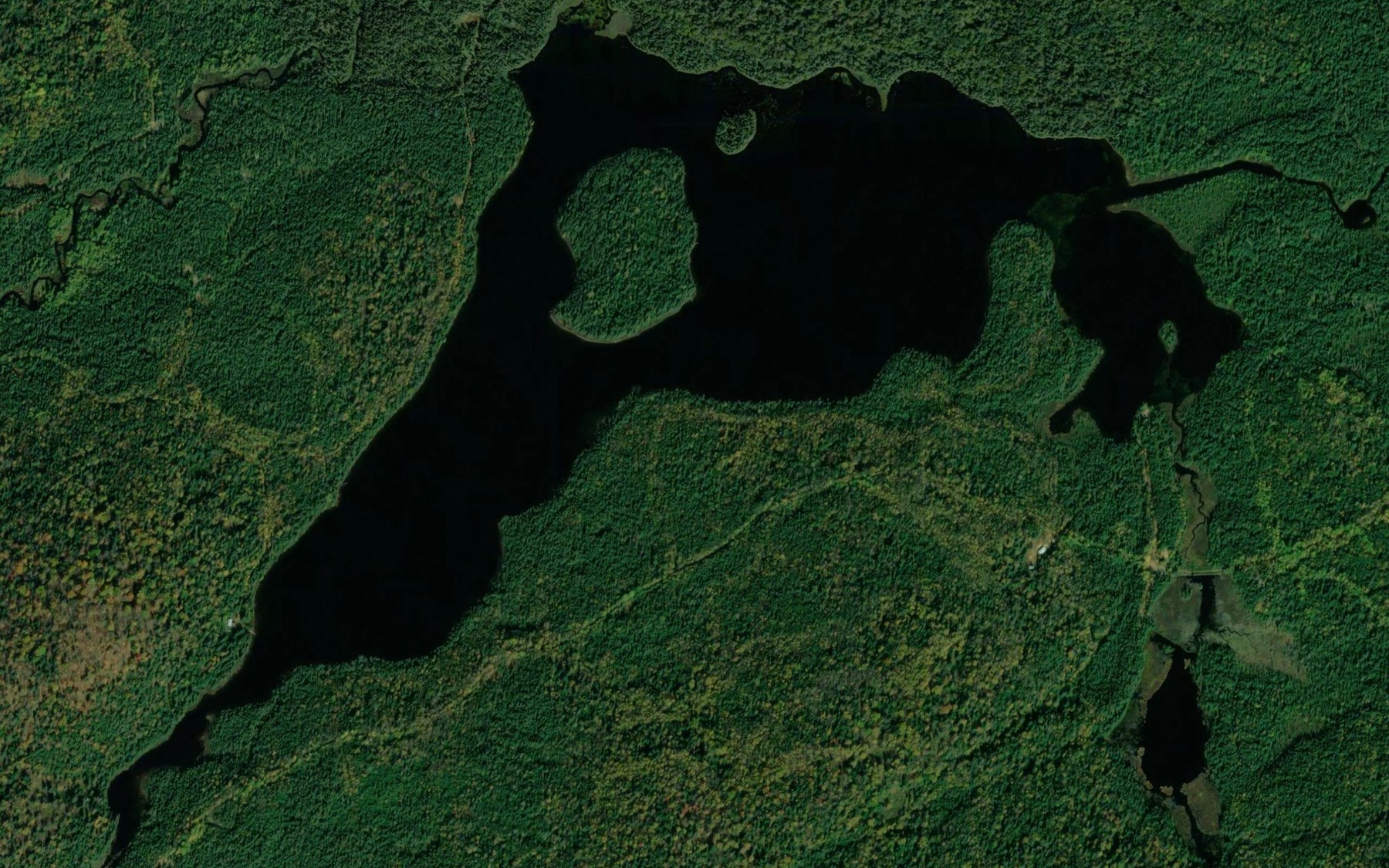 Satellite map of the Lac Estebe