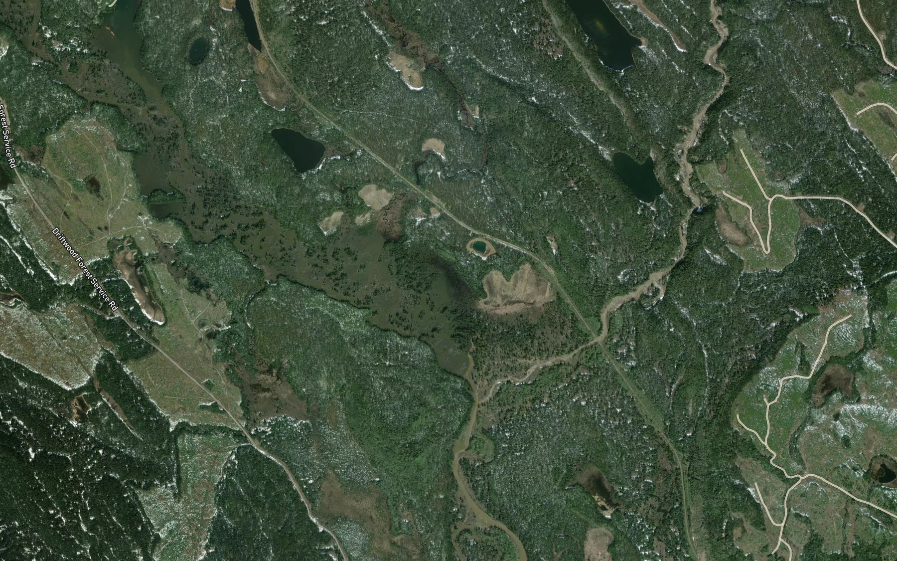 Satellite map of the Kastberg Creek